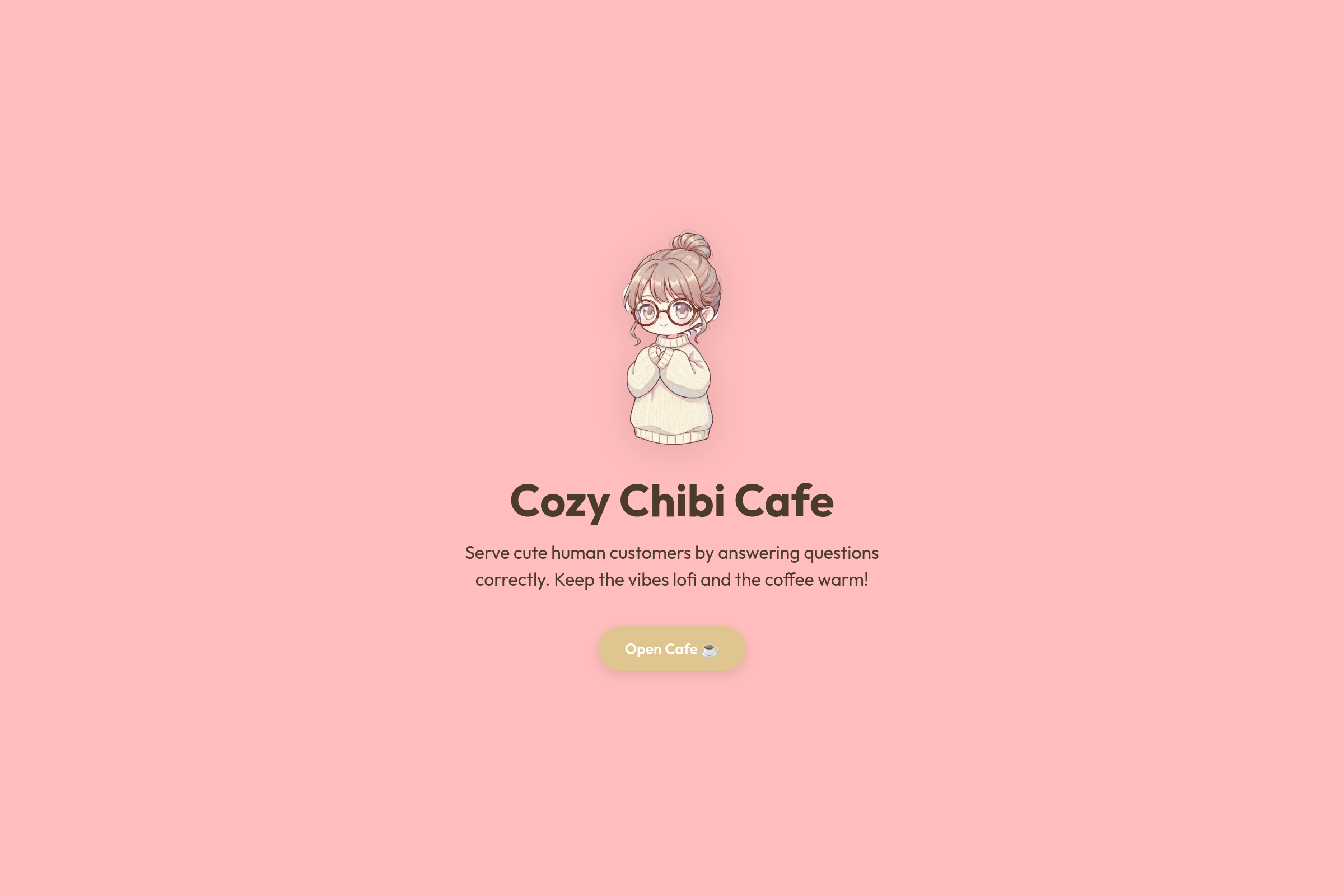 Your Cozy Cafe mini app