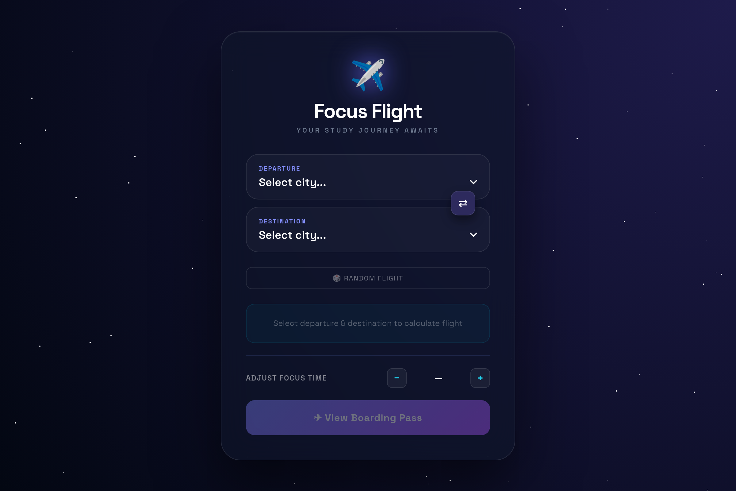 Catch a Flight mini app
