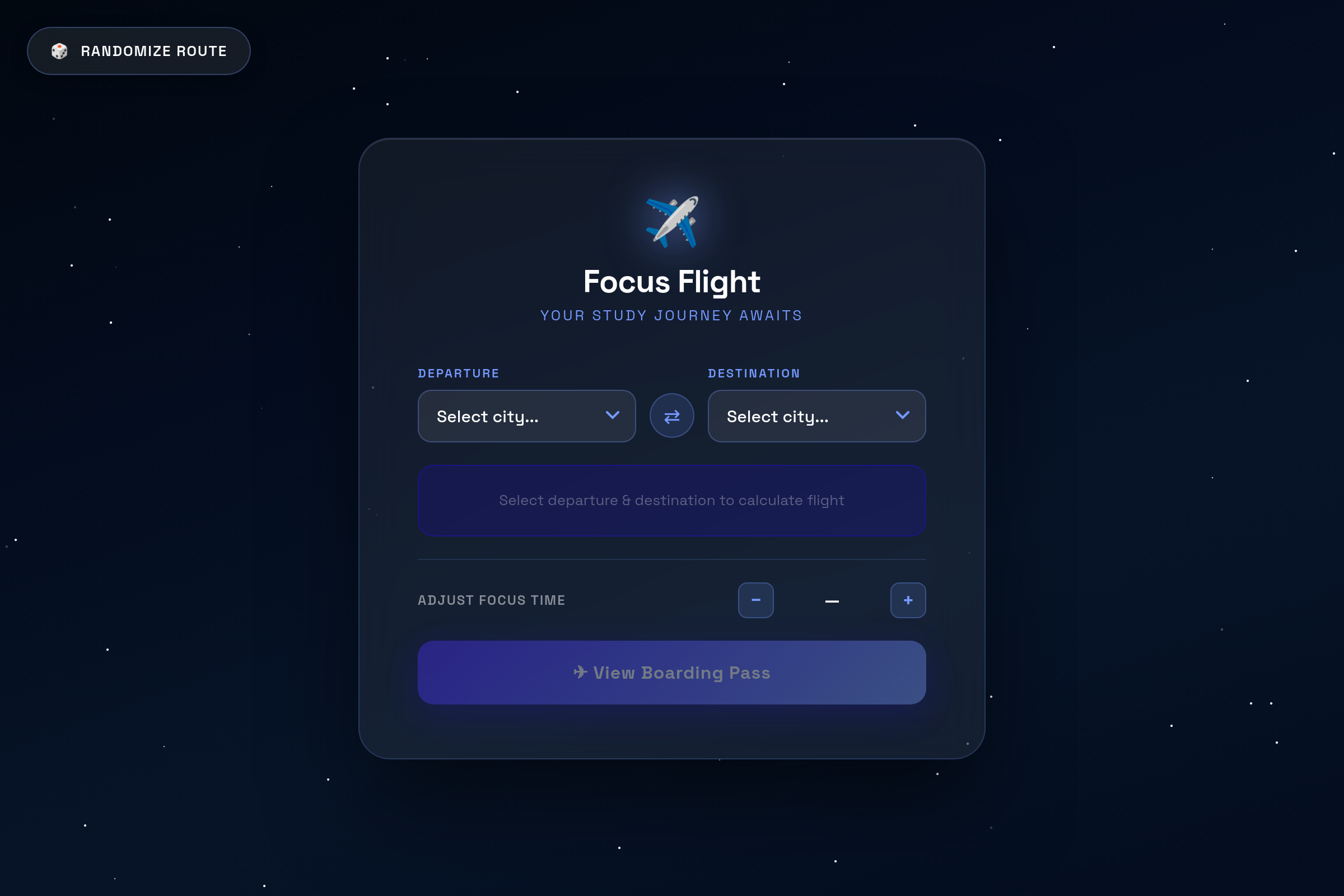 Flight Simulator Timer (copy) mini app