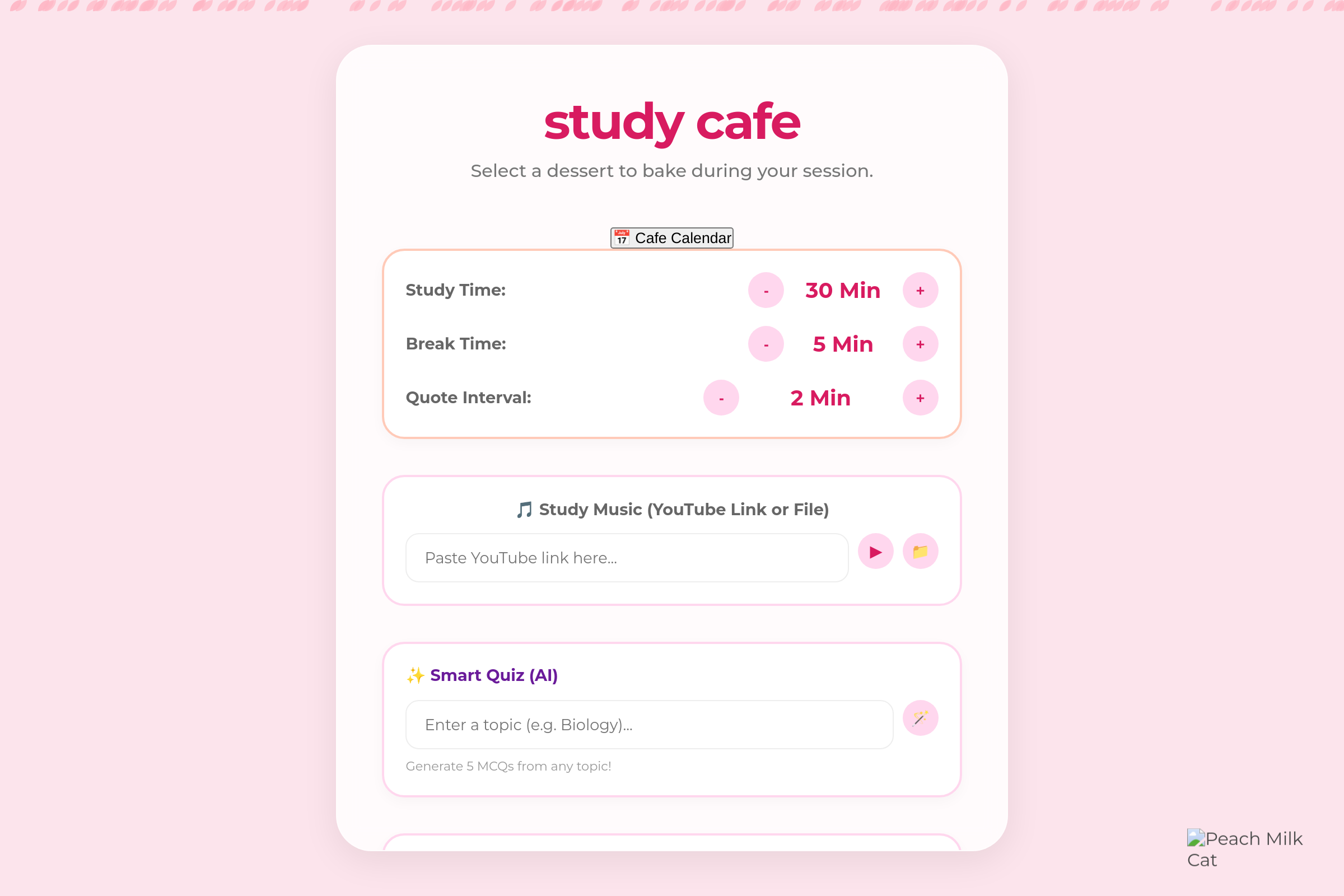 study cafe!! ★★ mini app
