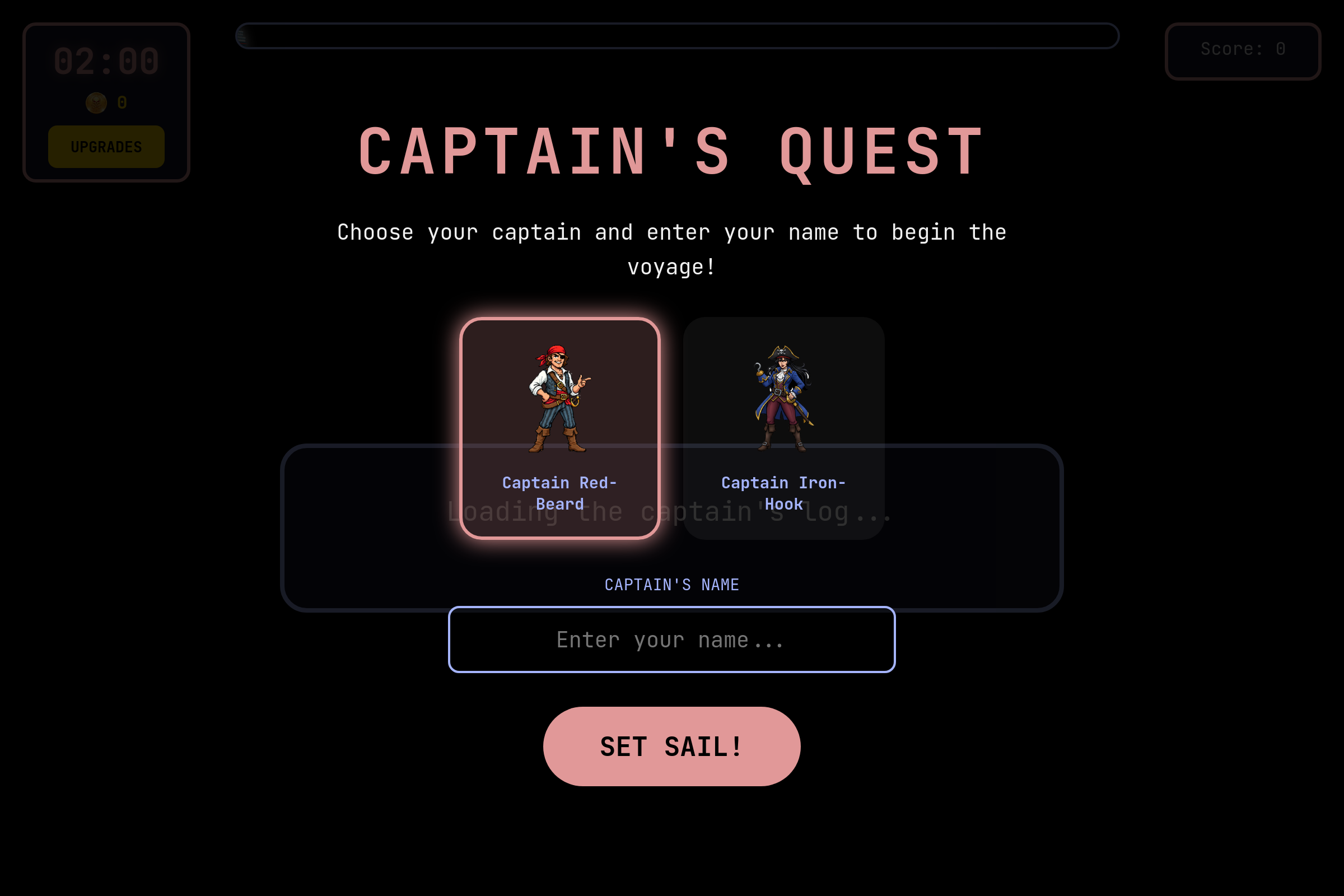 A pirate's Quest mini app
