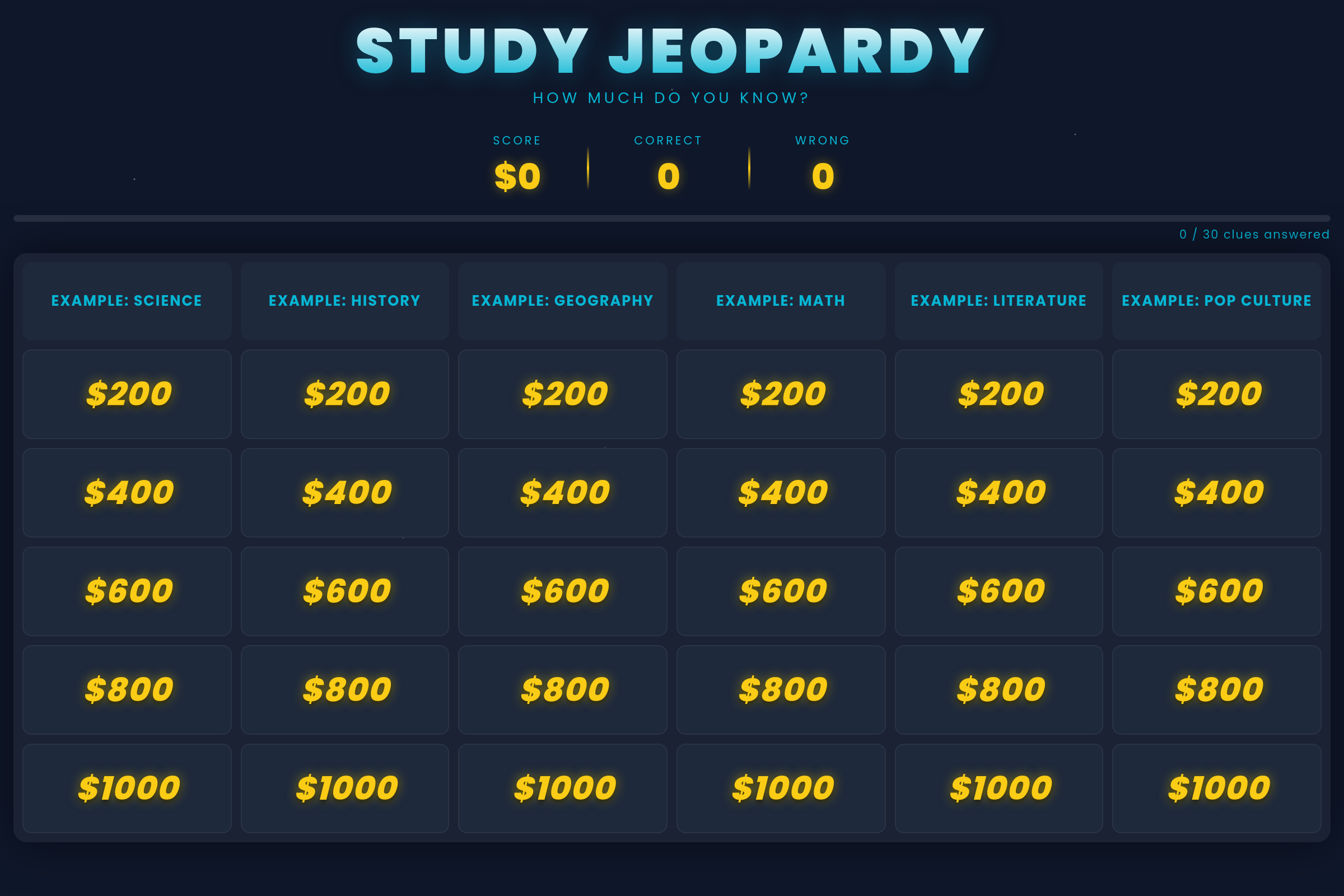 Jeo-party! (copy) mini app