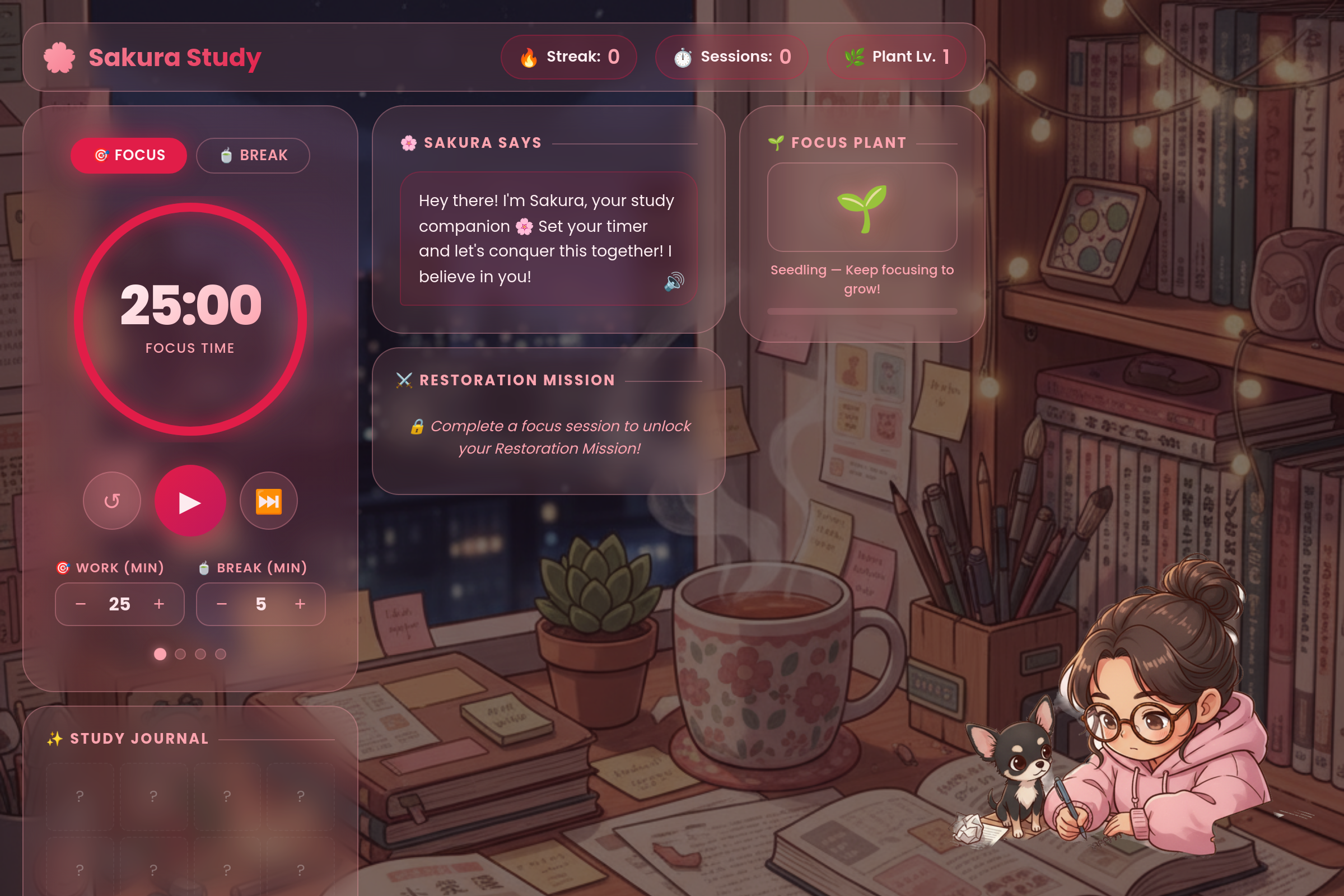 Study Blossom mini app
