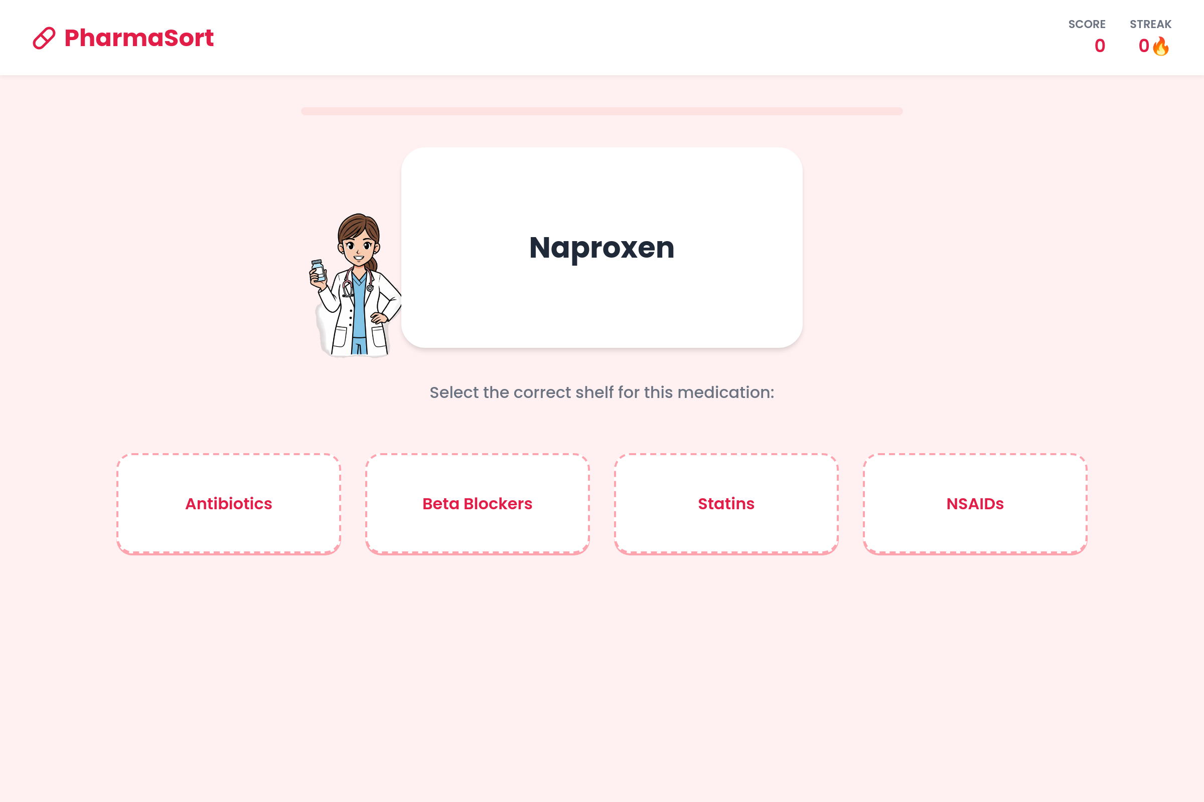 Pharma Shelf Sort mini app