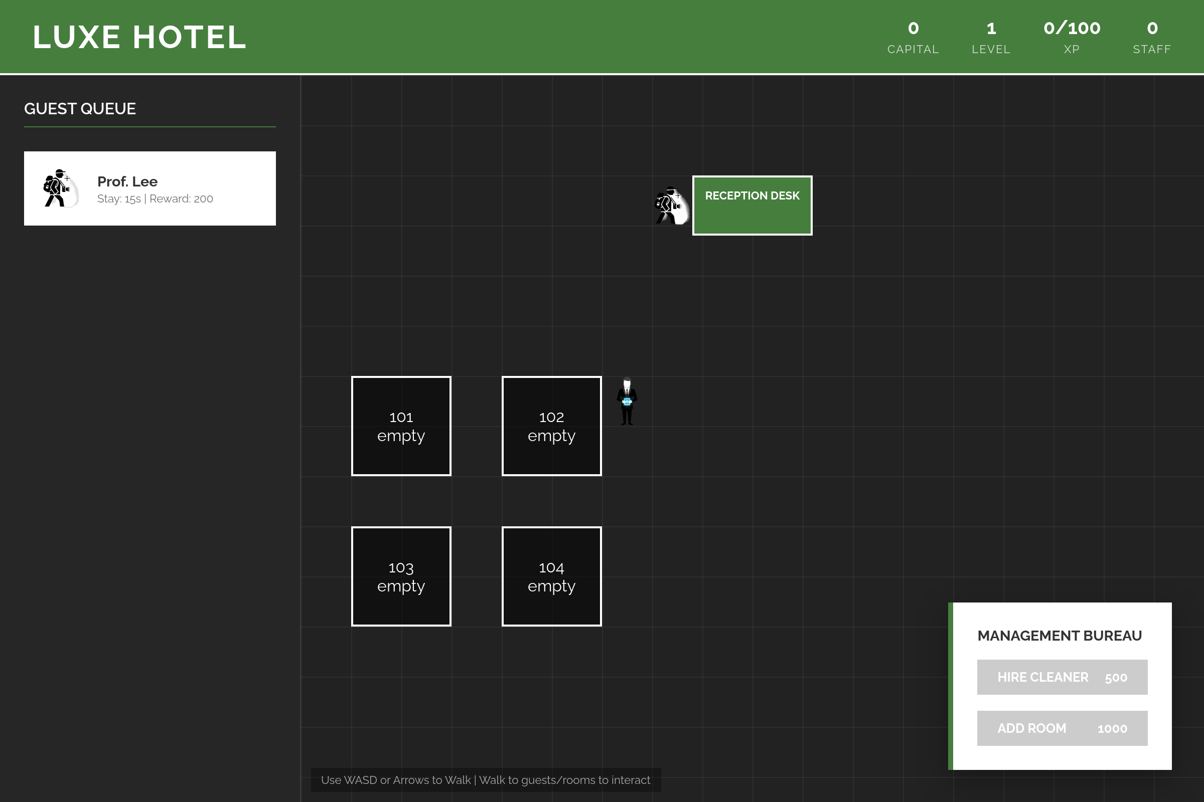 Hotel Tycoon Quiz mini app