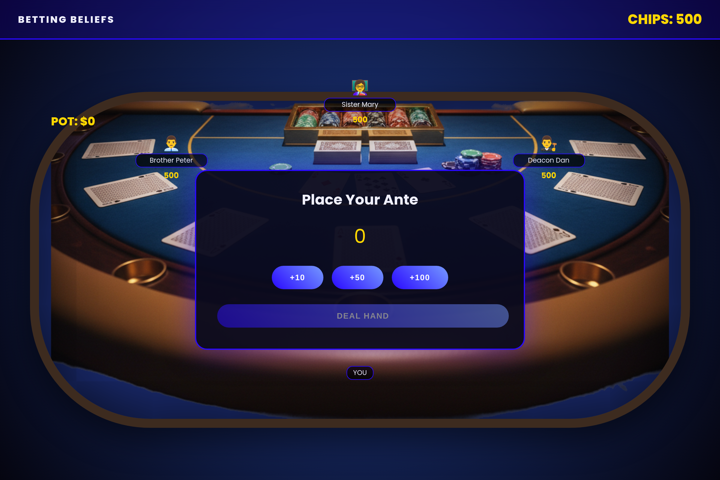 Betting Beliefs mini app