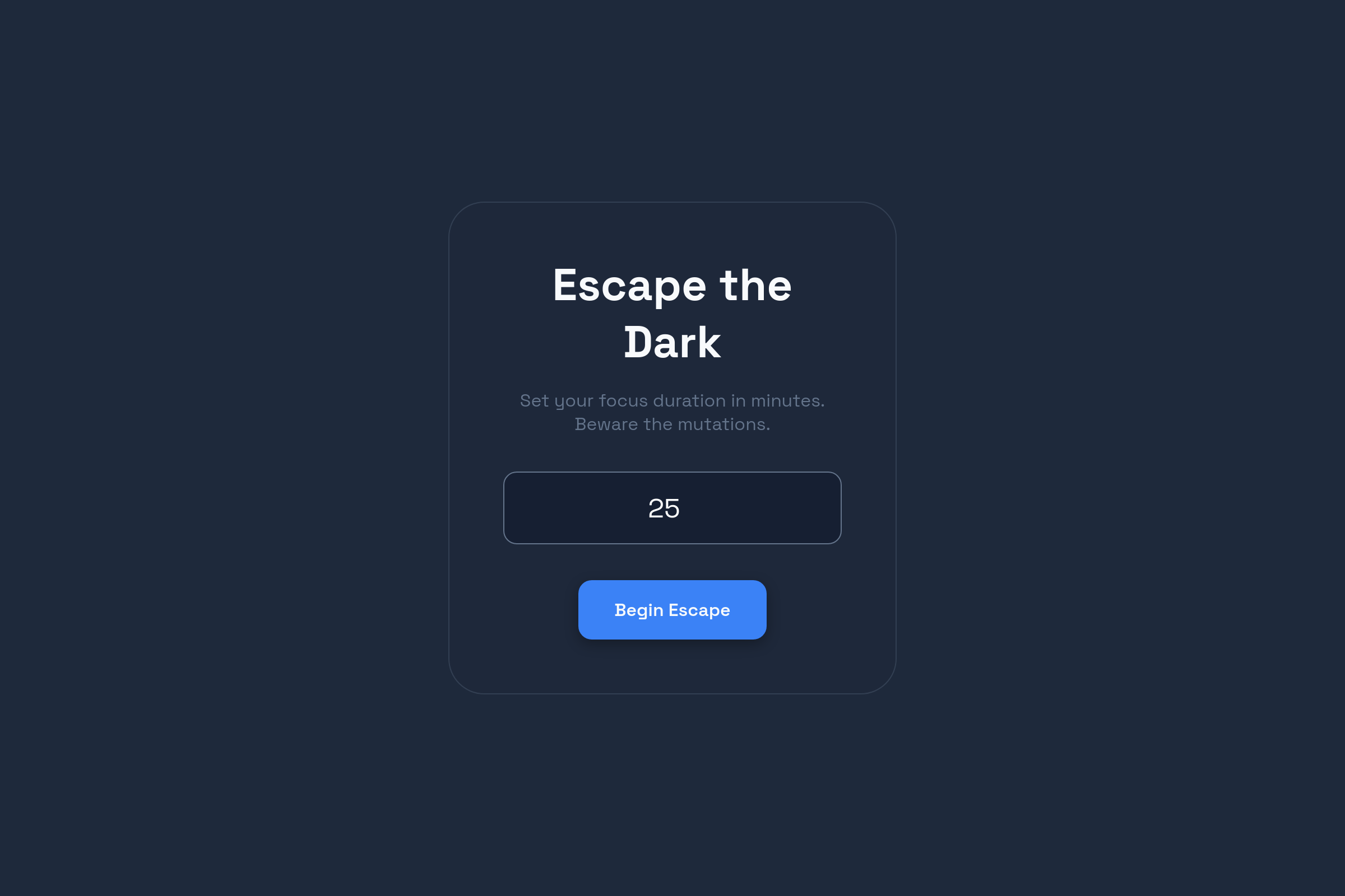 Mutation Timer mini app