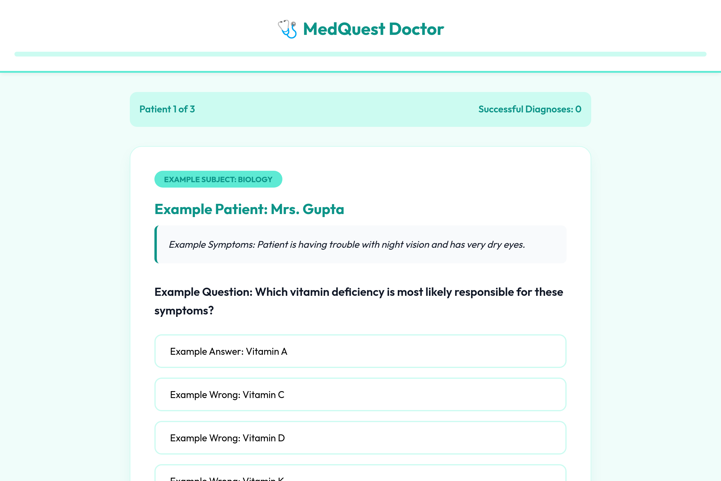 MedQuest Doctor mini app