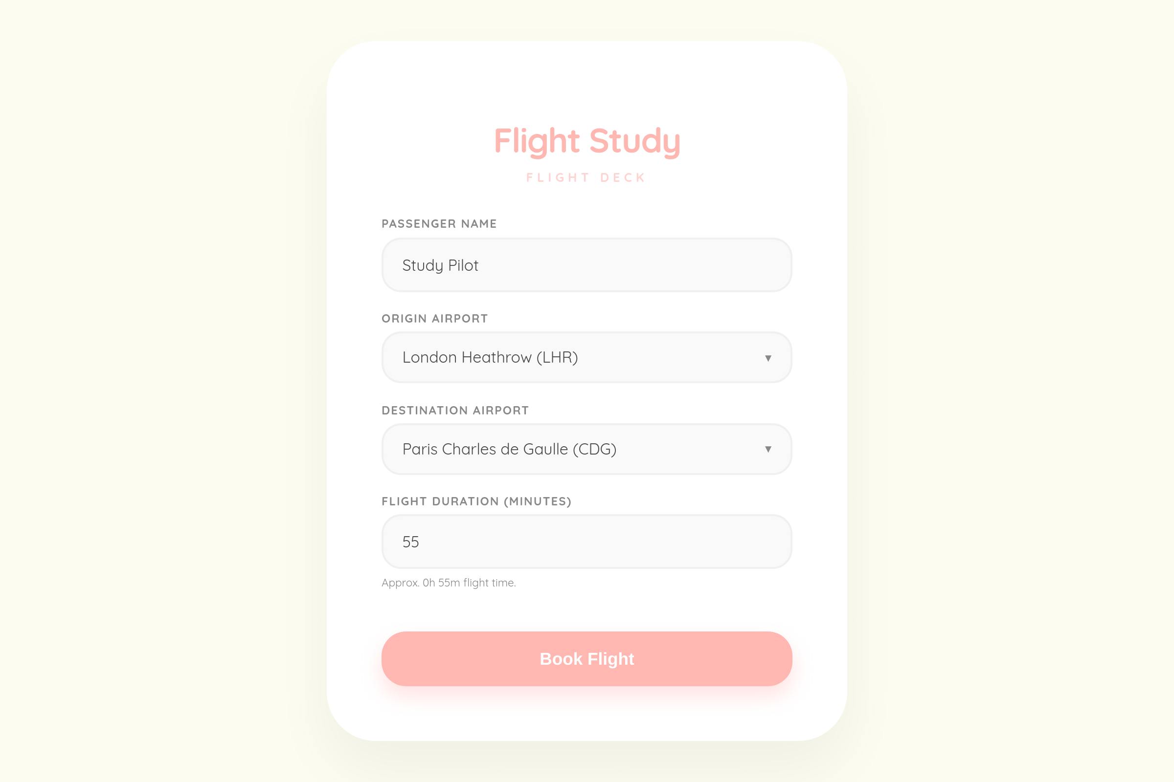 Study on Flight mini app