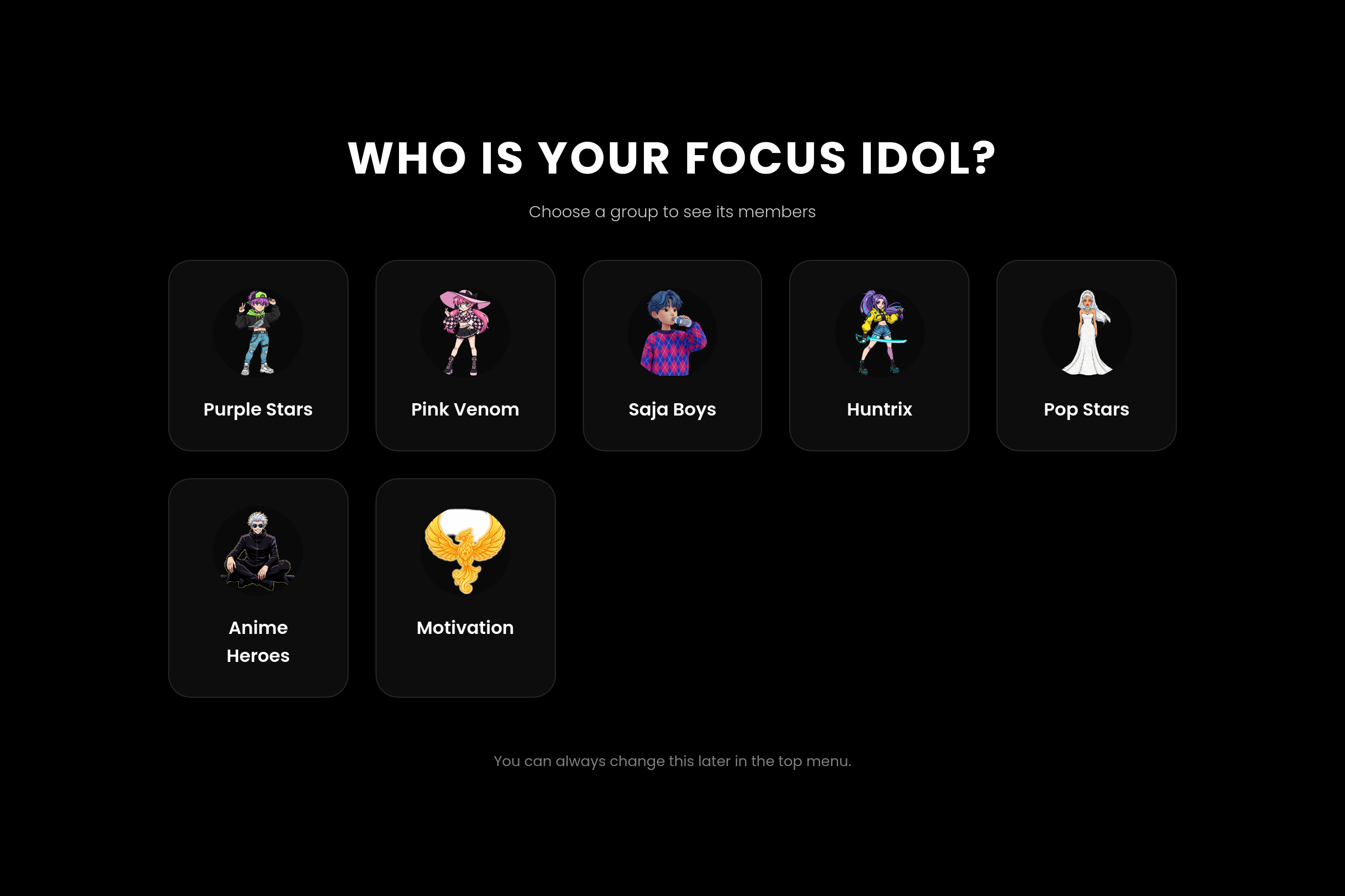 Focus timer with your fav themes mini app