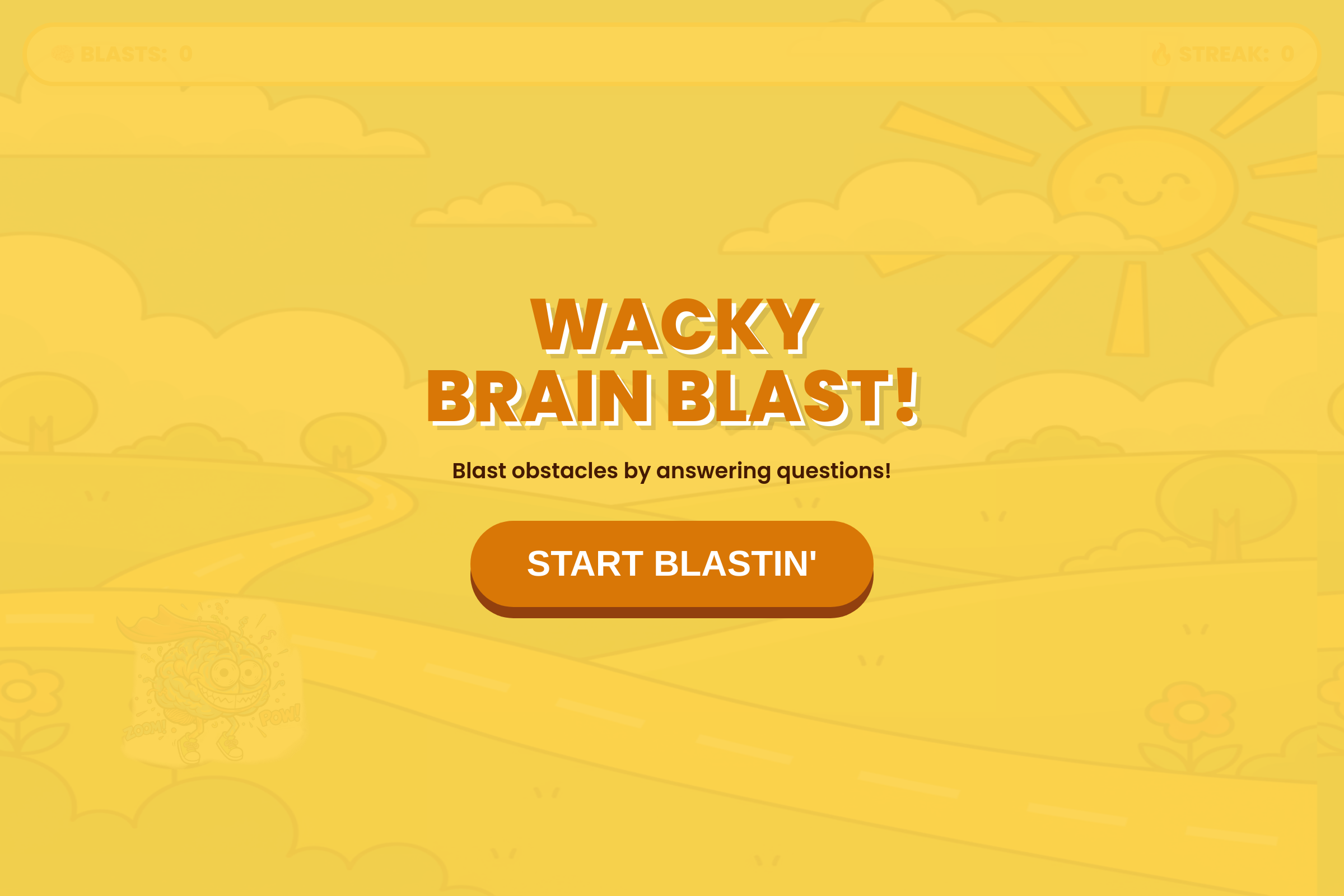 Wacky Brain Blast mini app