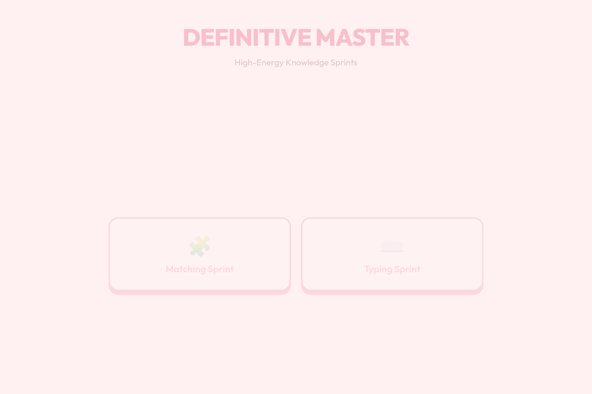 Definitive Master mini app