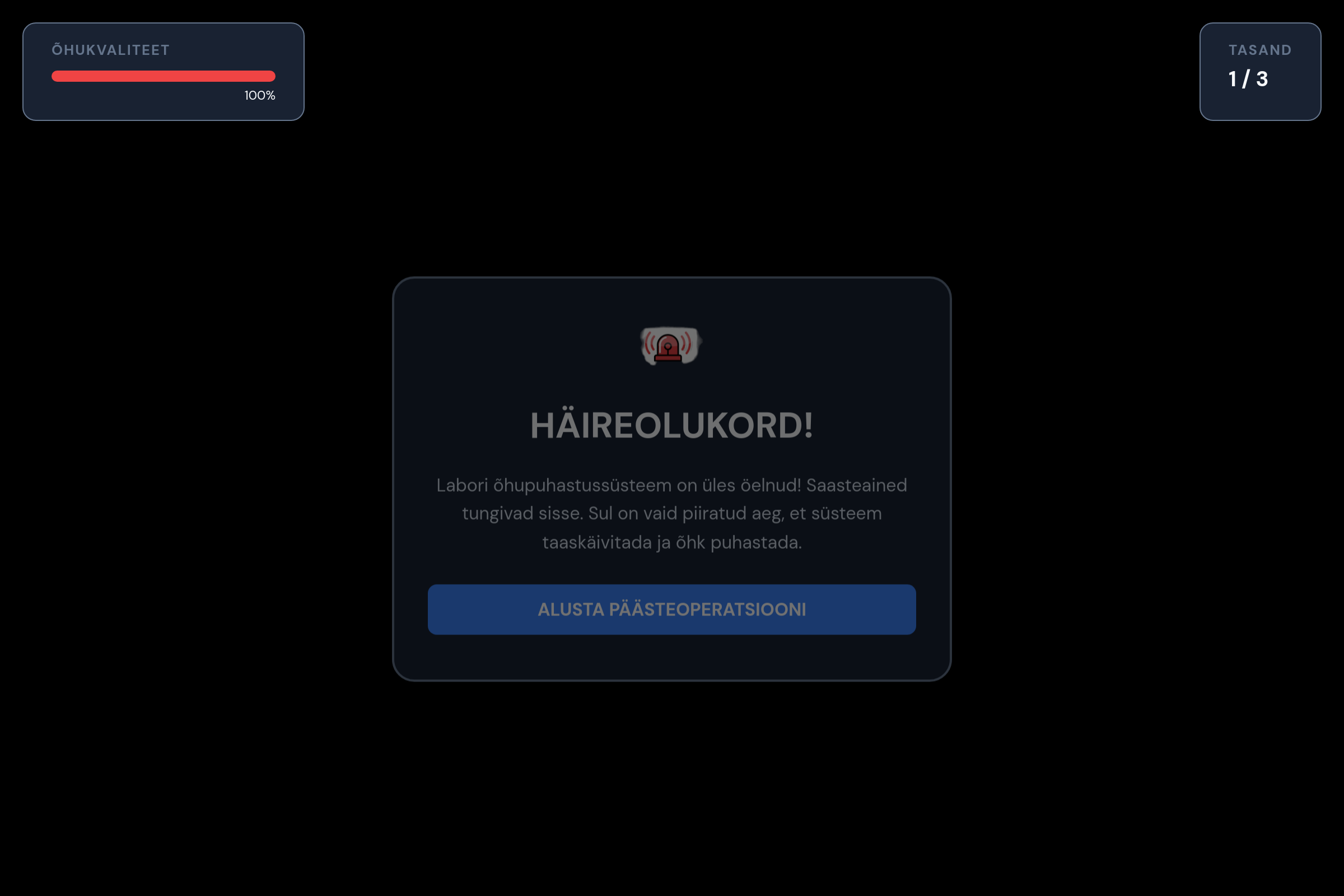 Õhu saastumine mini app