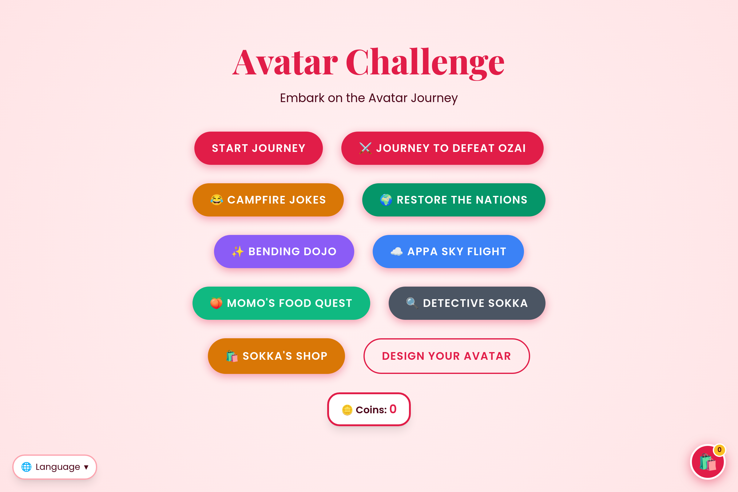 Avatar last airbender challenge (BETTER!) mini app