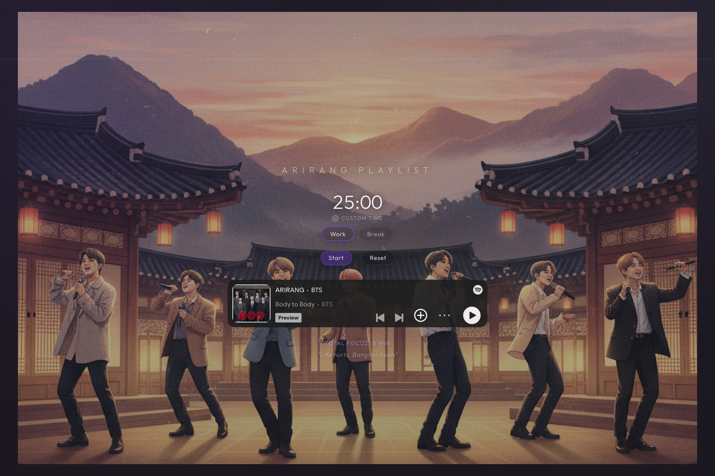 Arirang Beats mini app