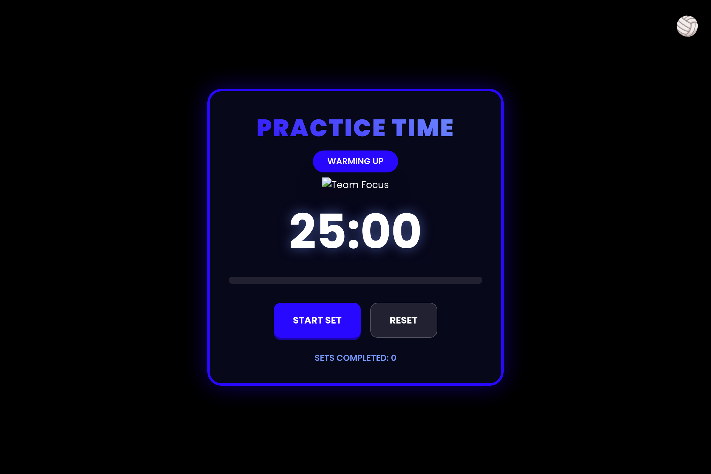 Practice Timer mini app