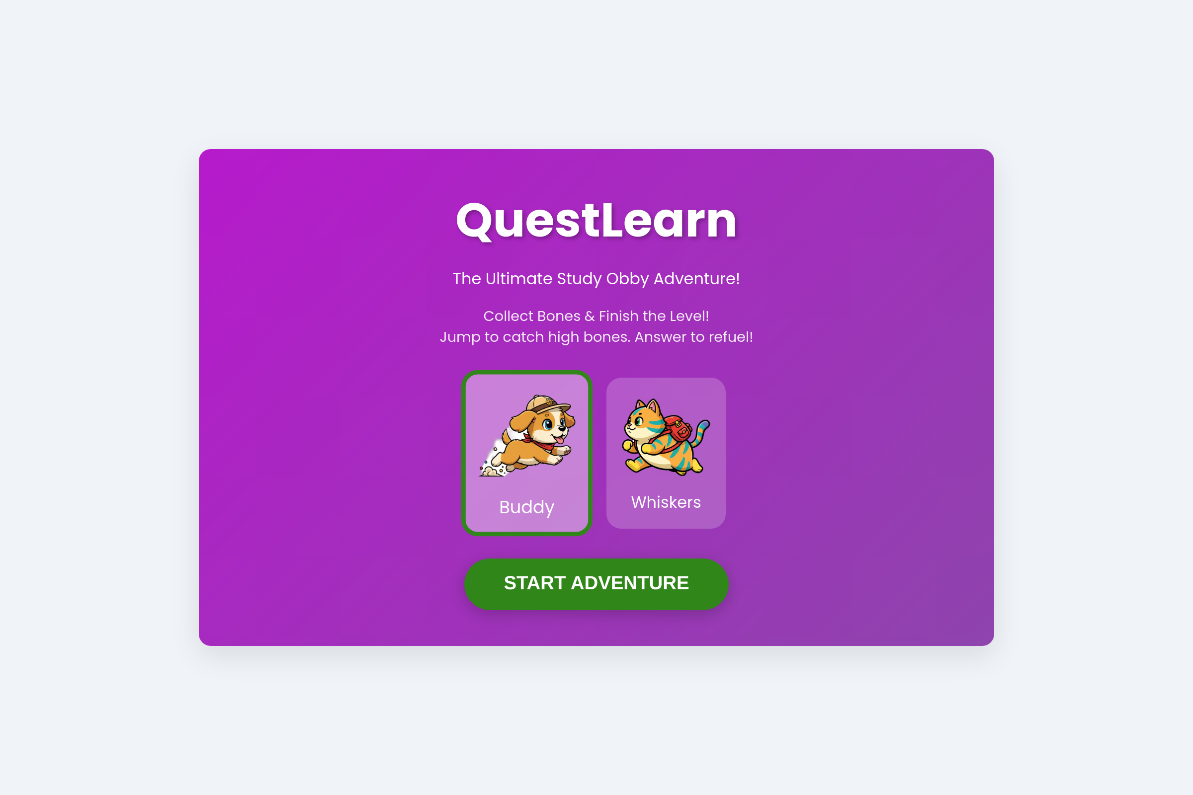 pick the pet to pick your new best grade mini app