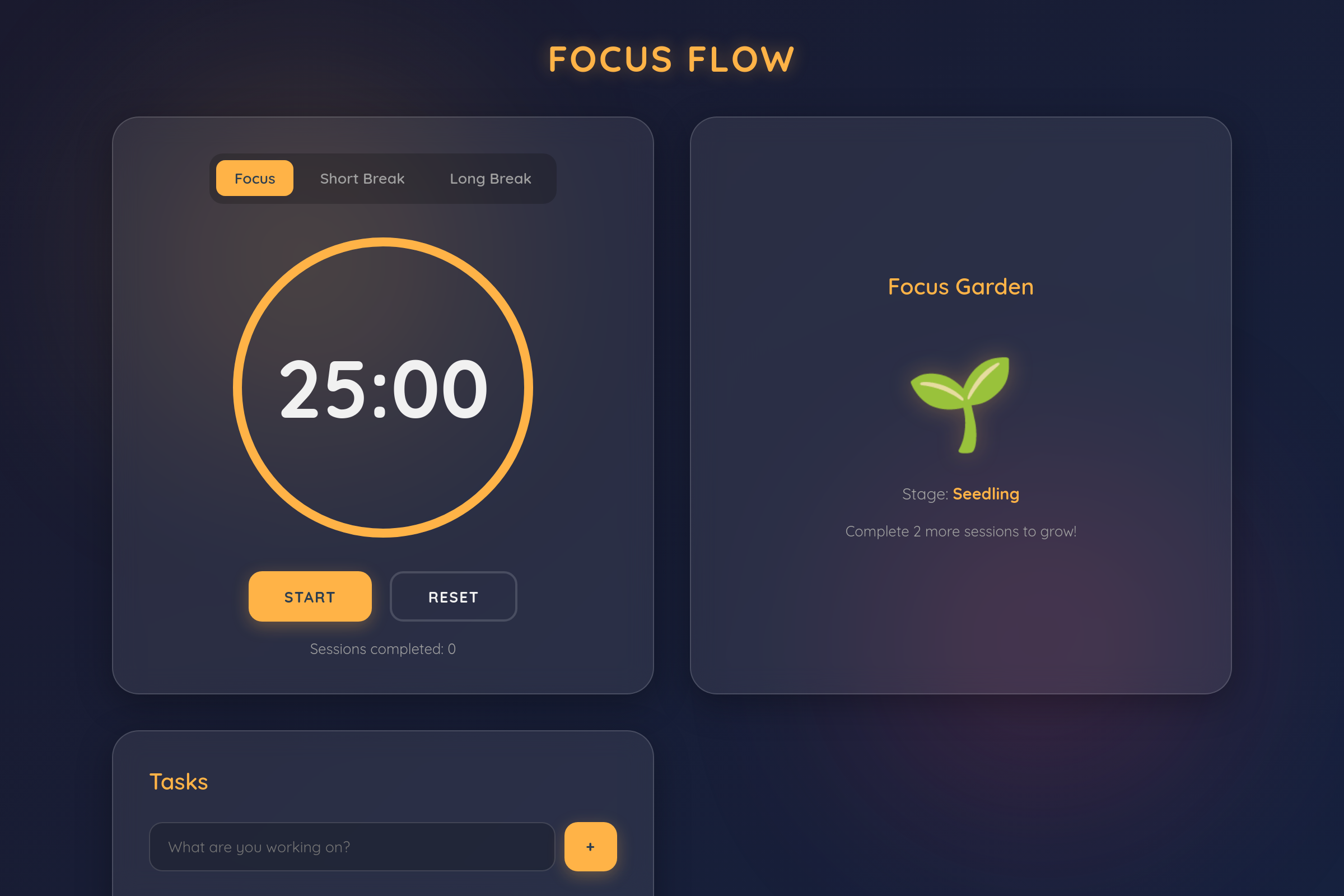 Focus Flow mini app