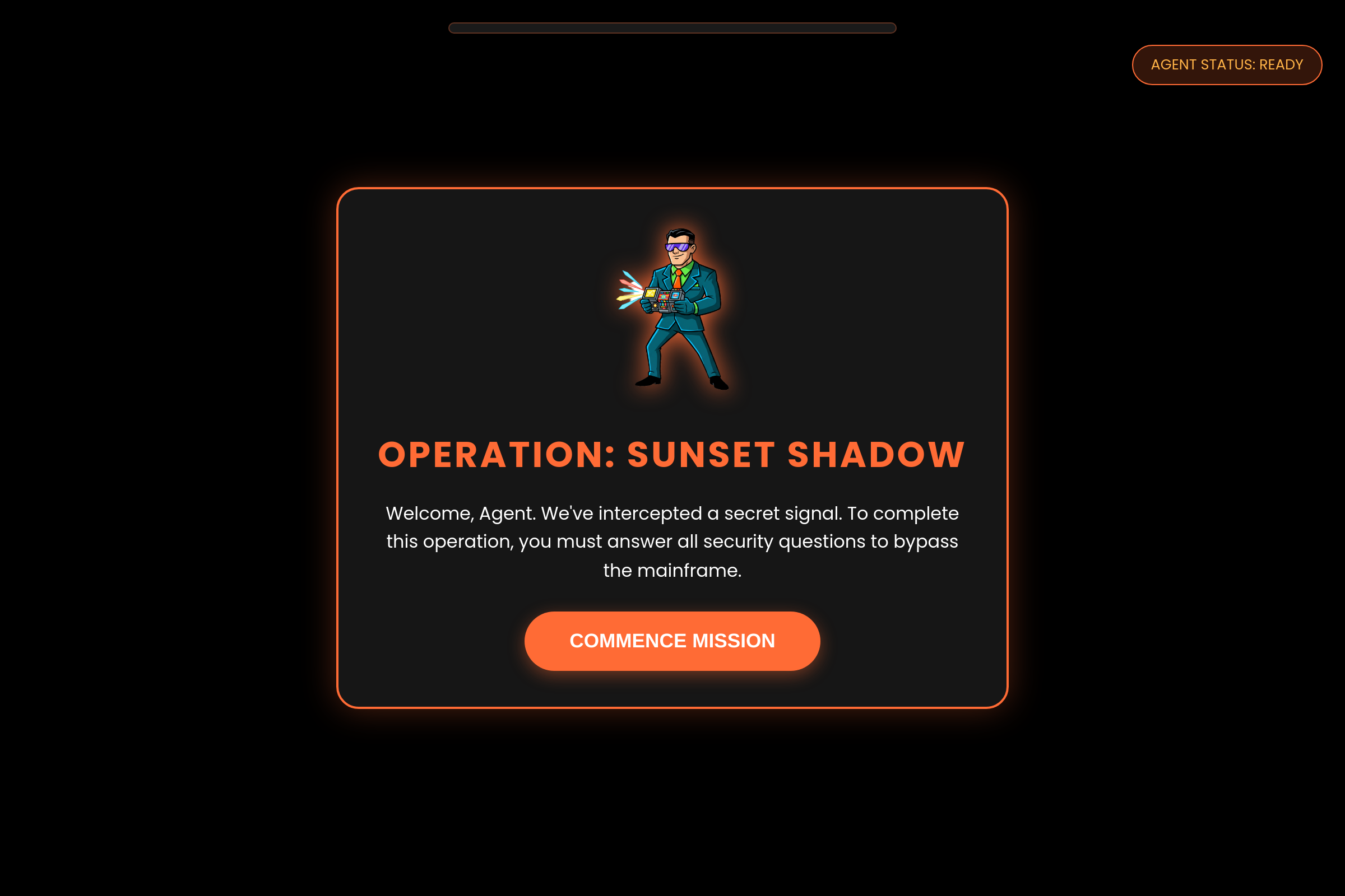 Spy Mission Quiz mini app