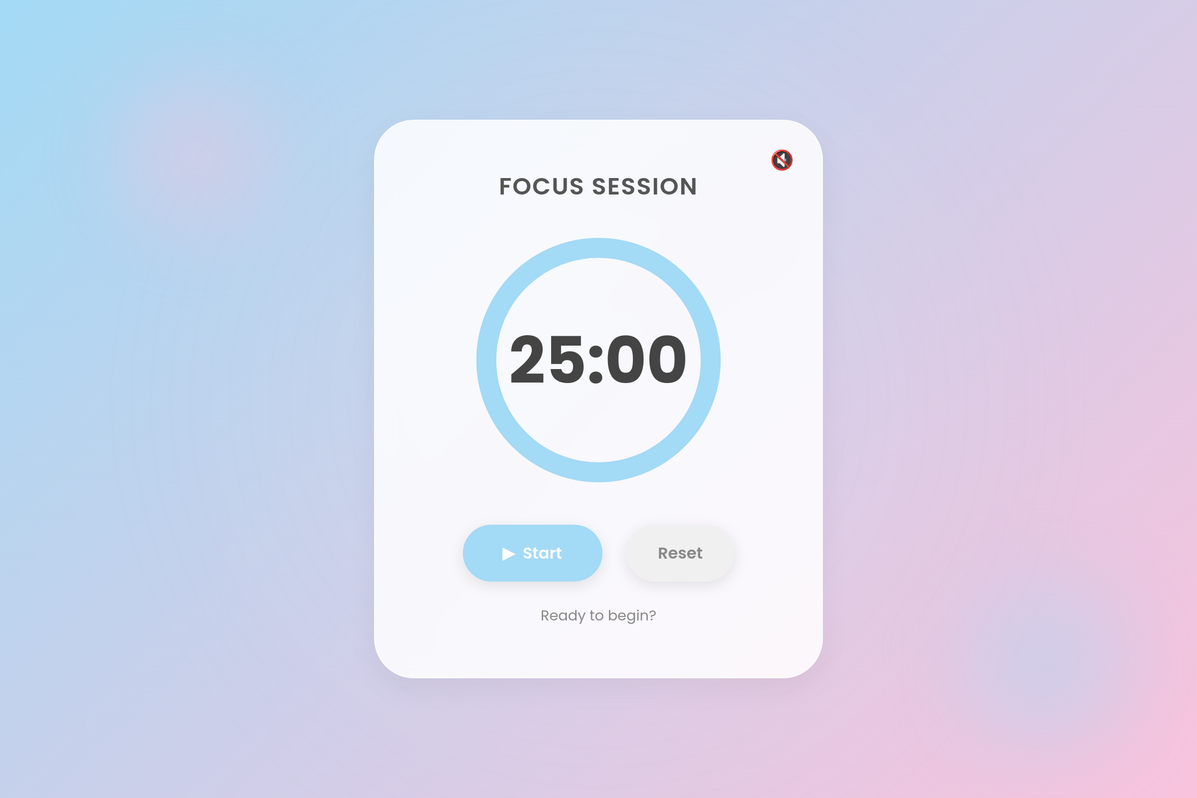 Zen Focus Timer mini app