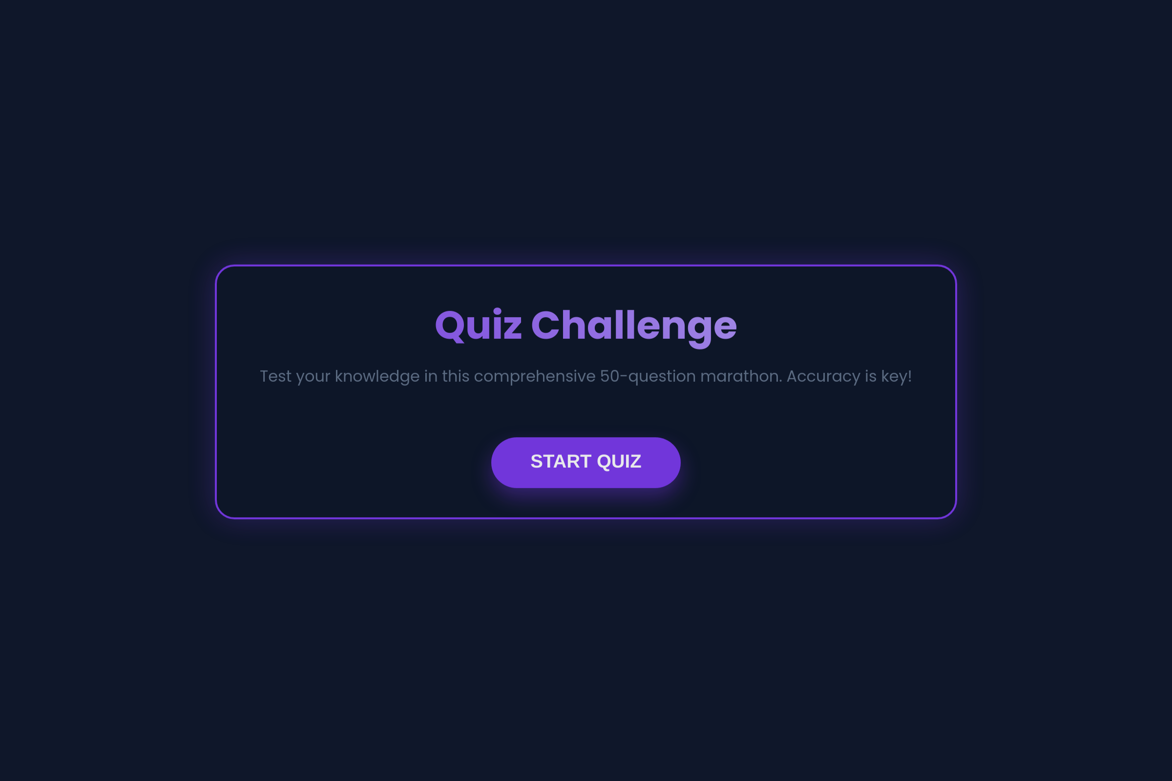 Quiz yourself mini app