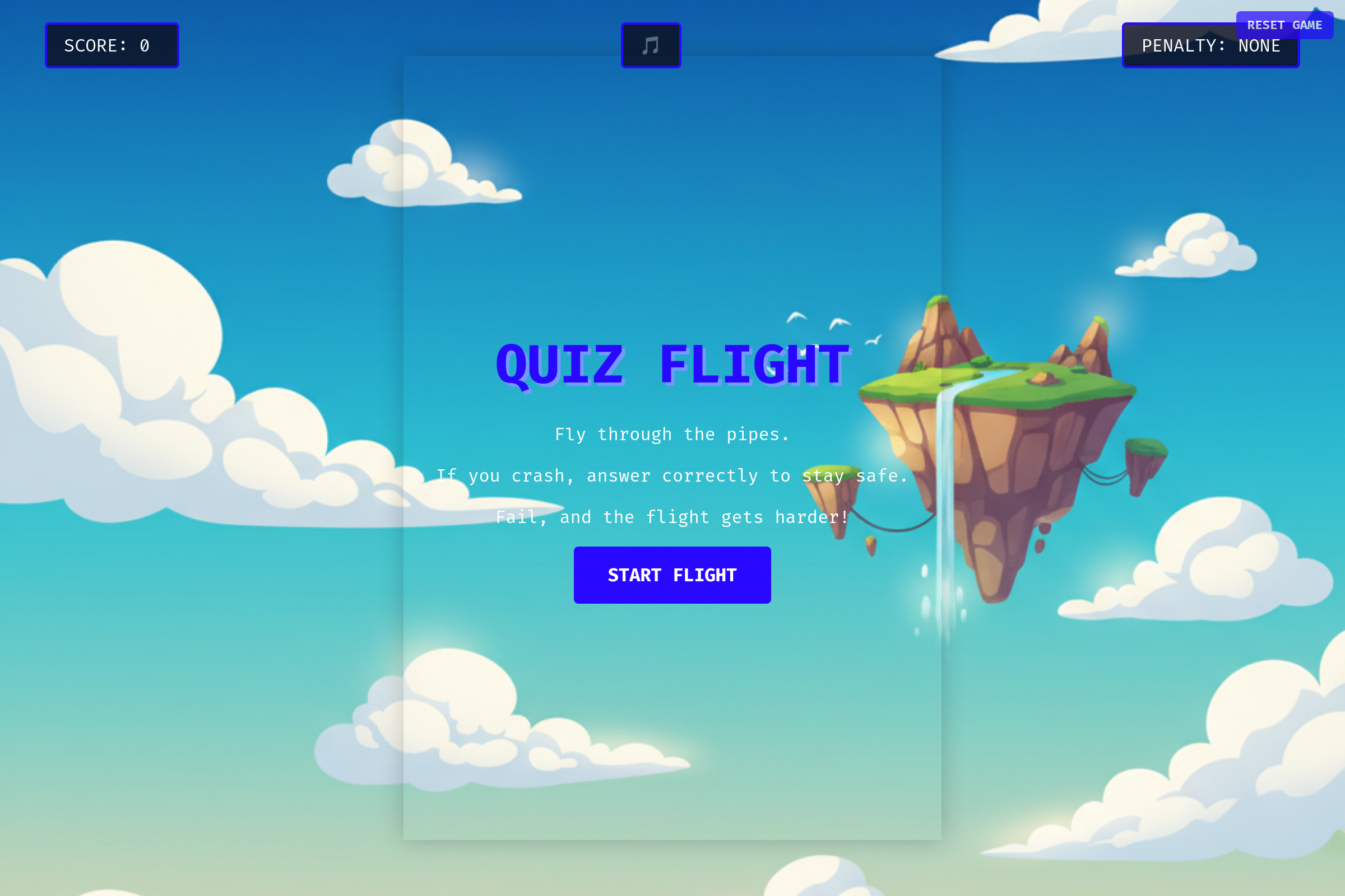 Quiz Flight mini app