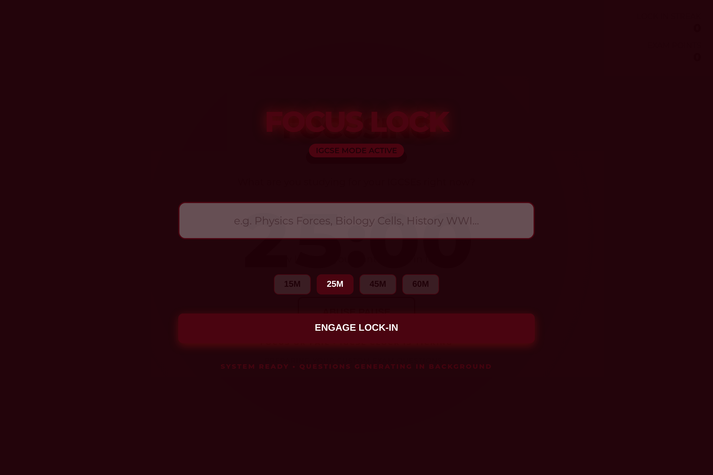 Focus Lock mini app