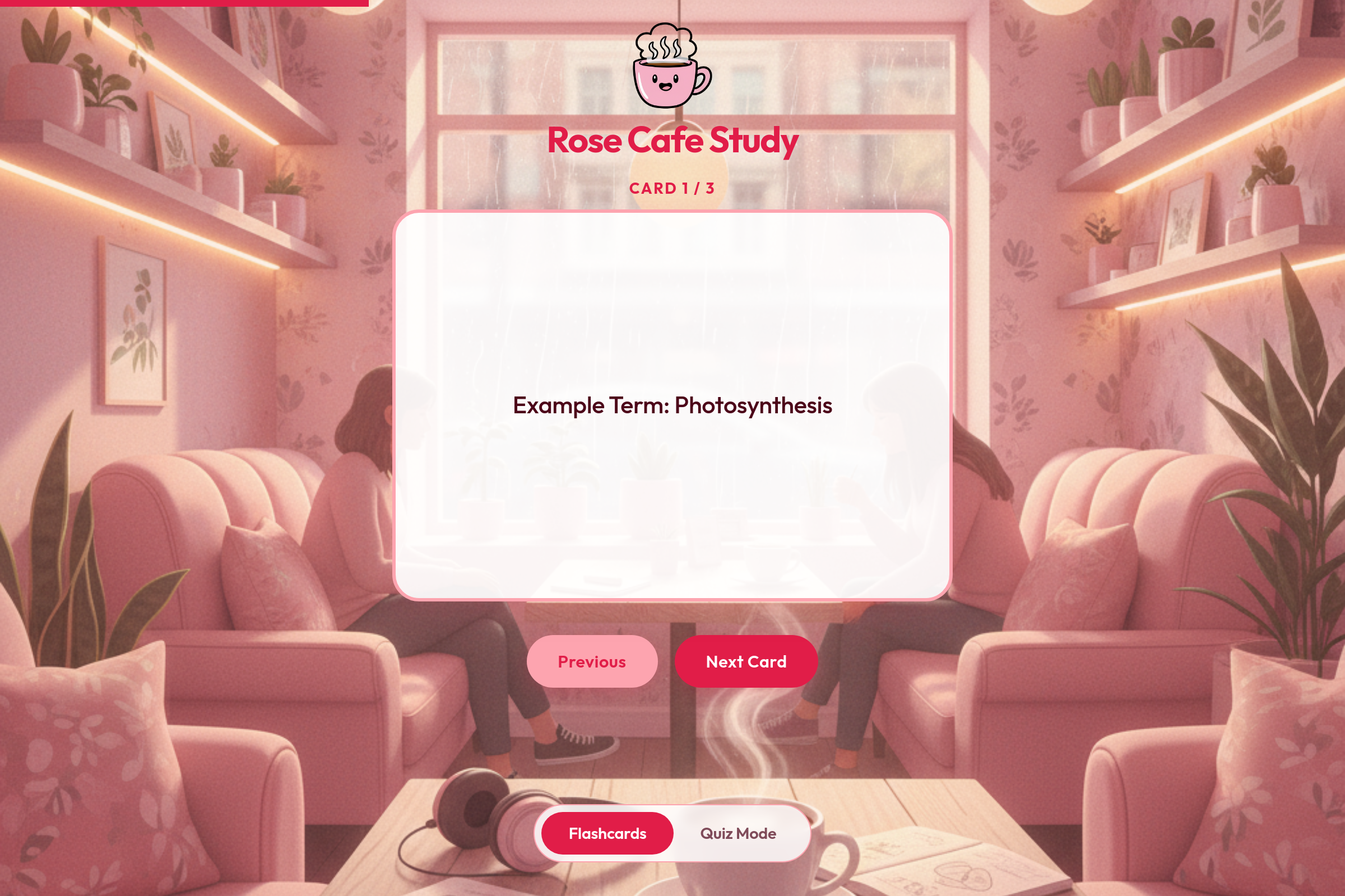 Estudio y cafecito mini app