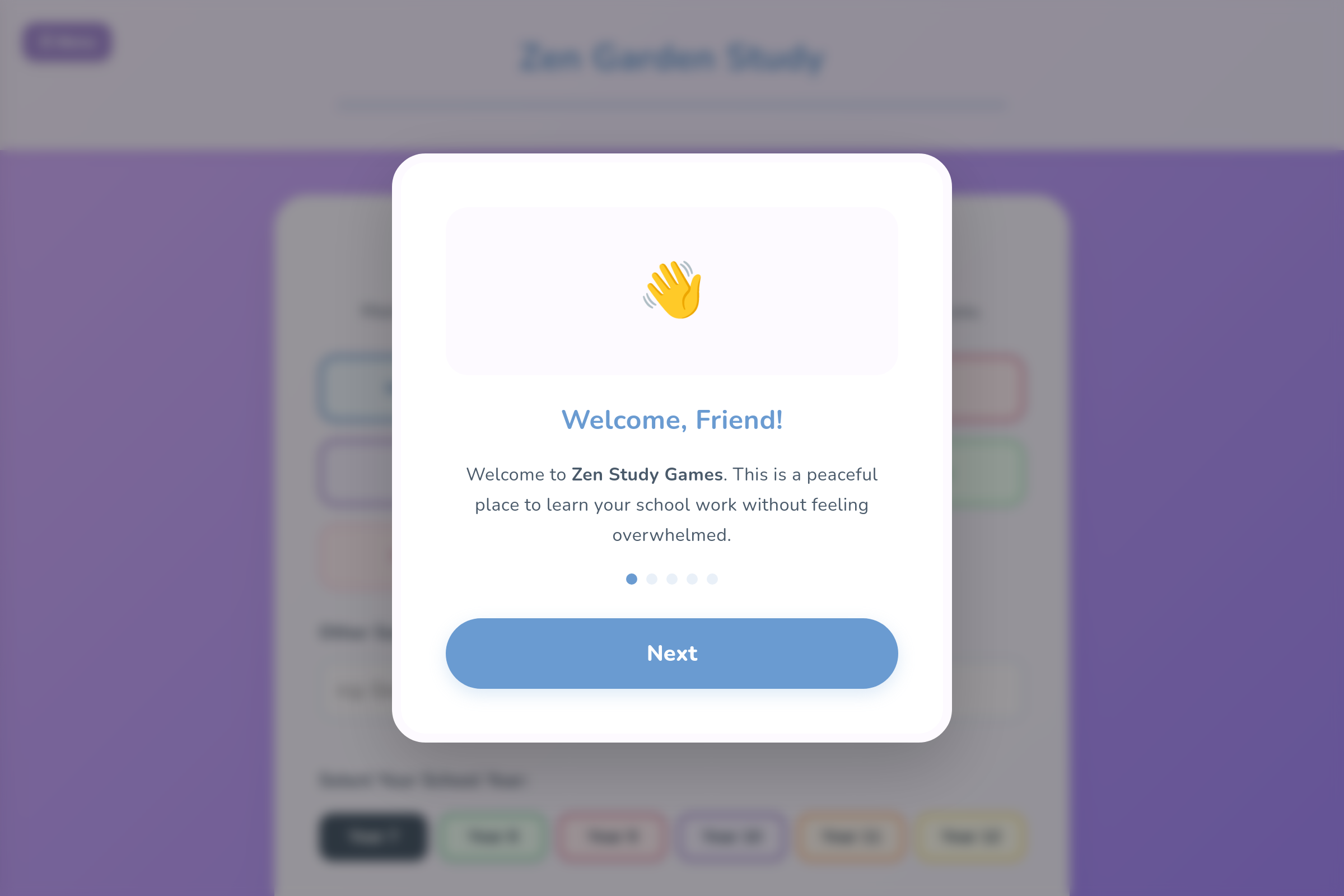 Zen Study Games mini app