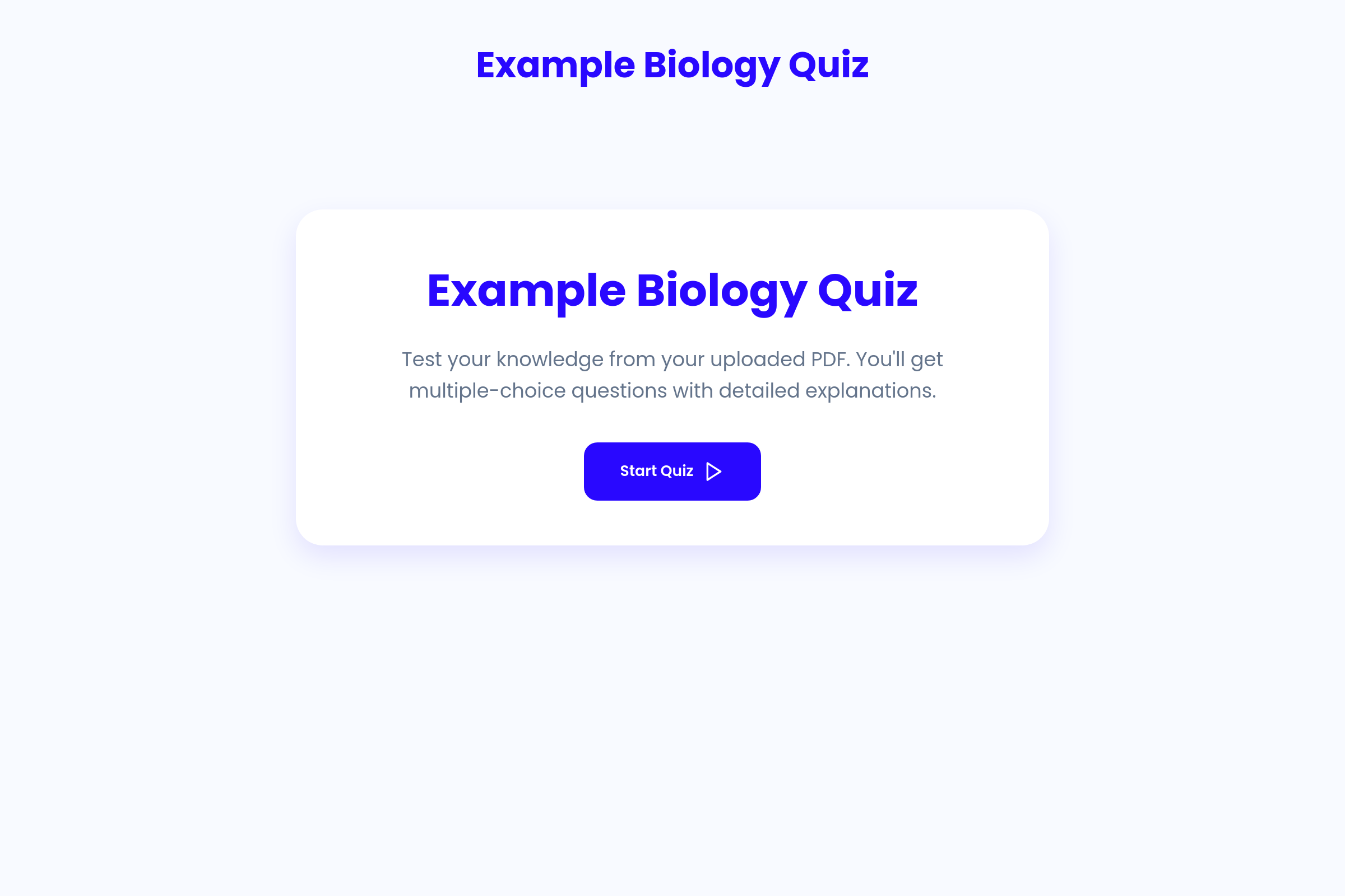 Pdf Quiz Master mini app