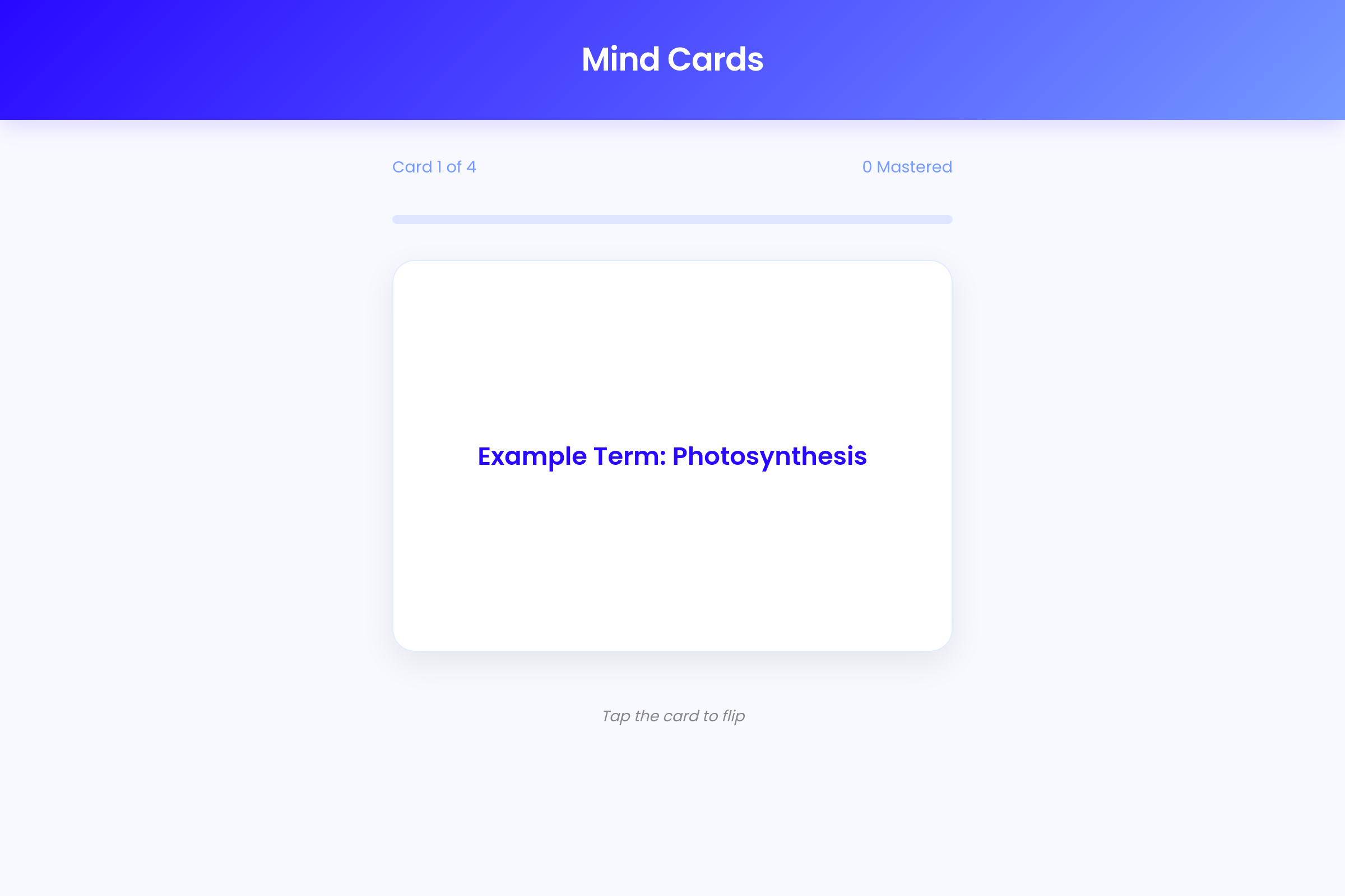Mind Cards mini app