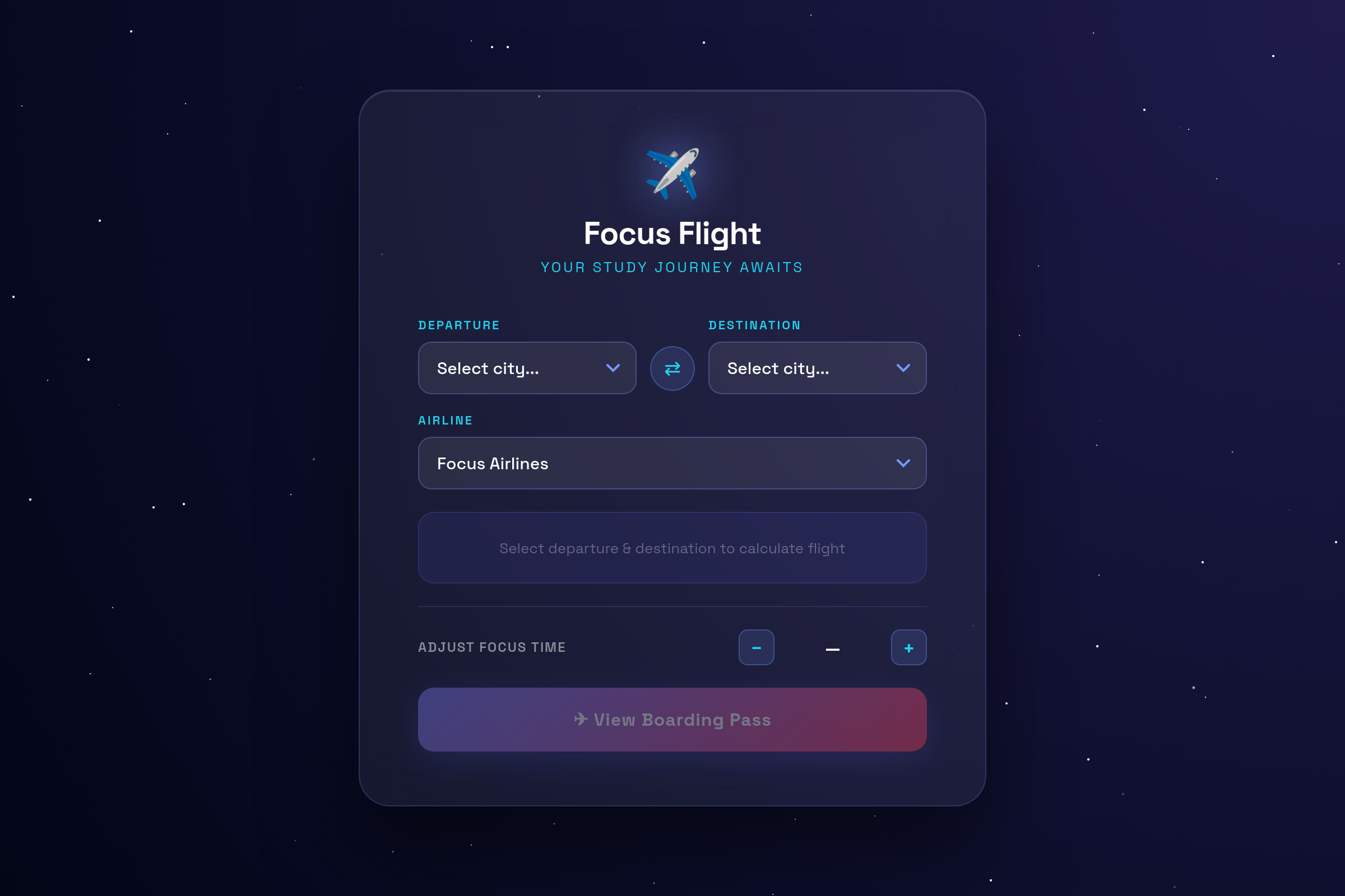 Flight Simulator Timer (copy) mini app