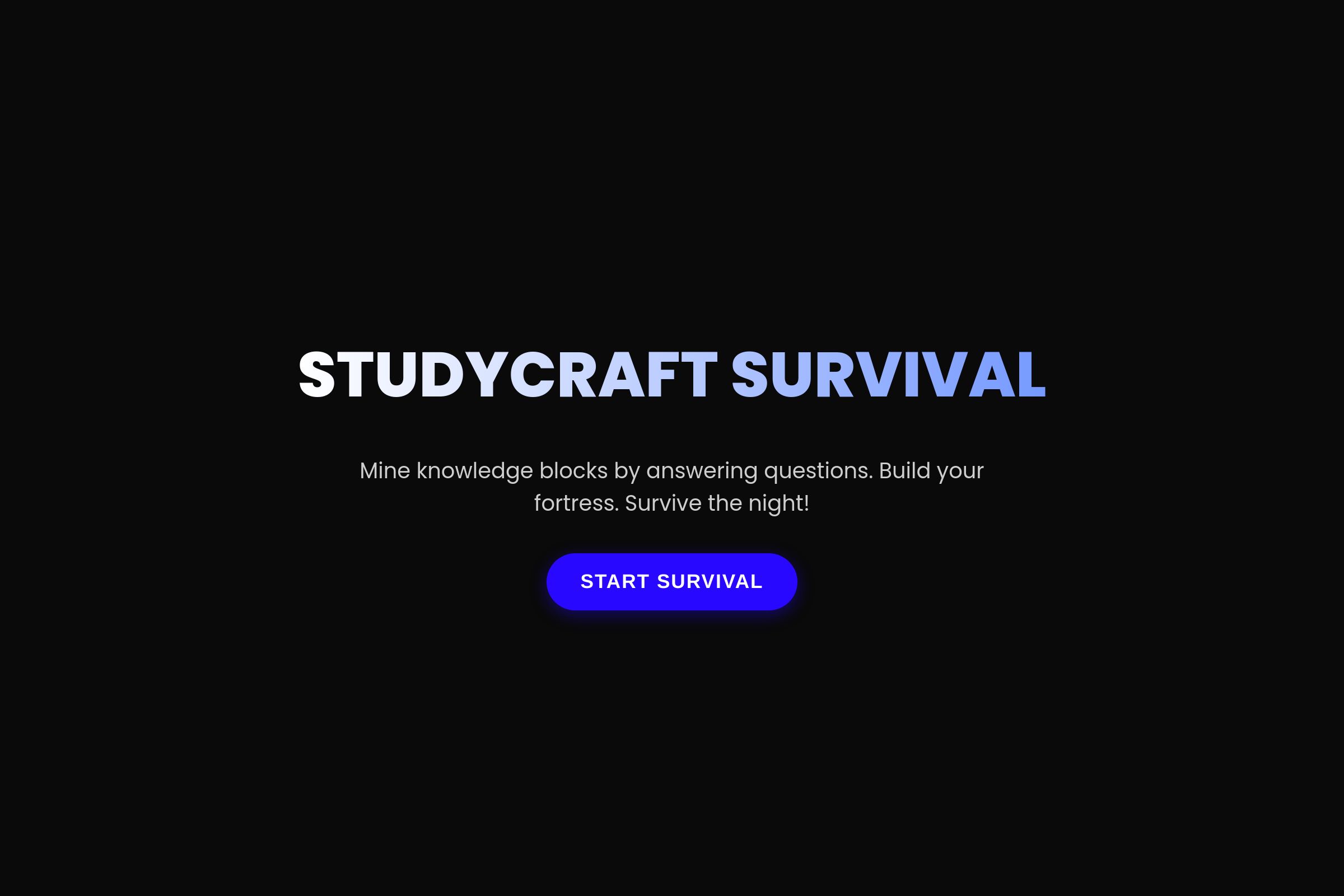 Block Survival Quiz mini app