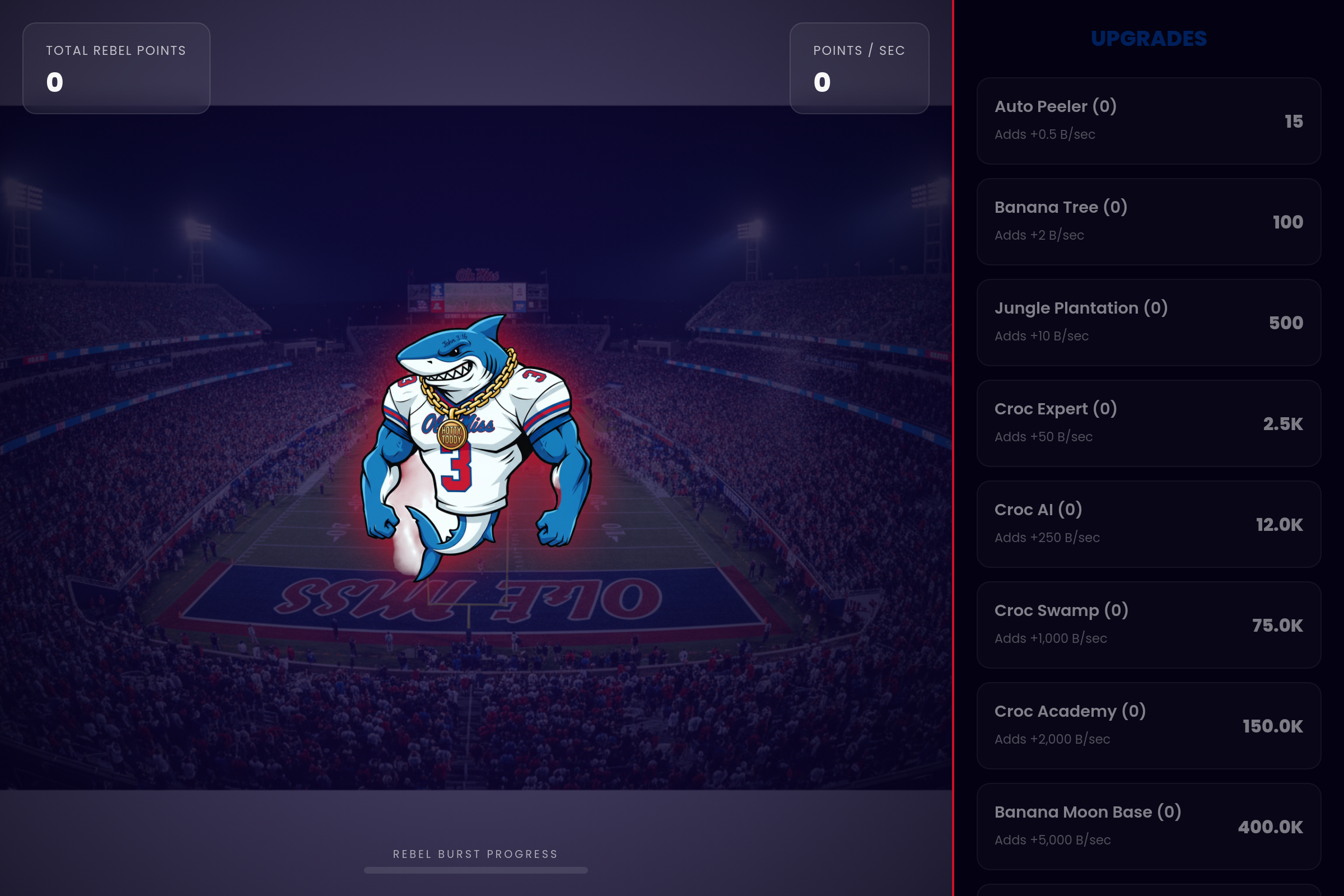 Olemiss clicker mini app