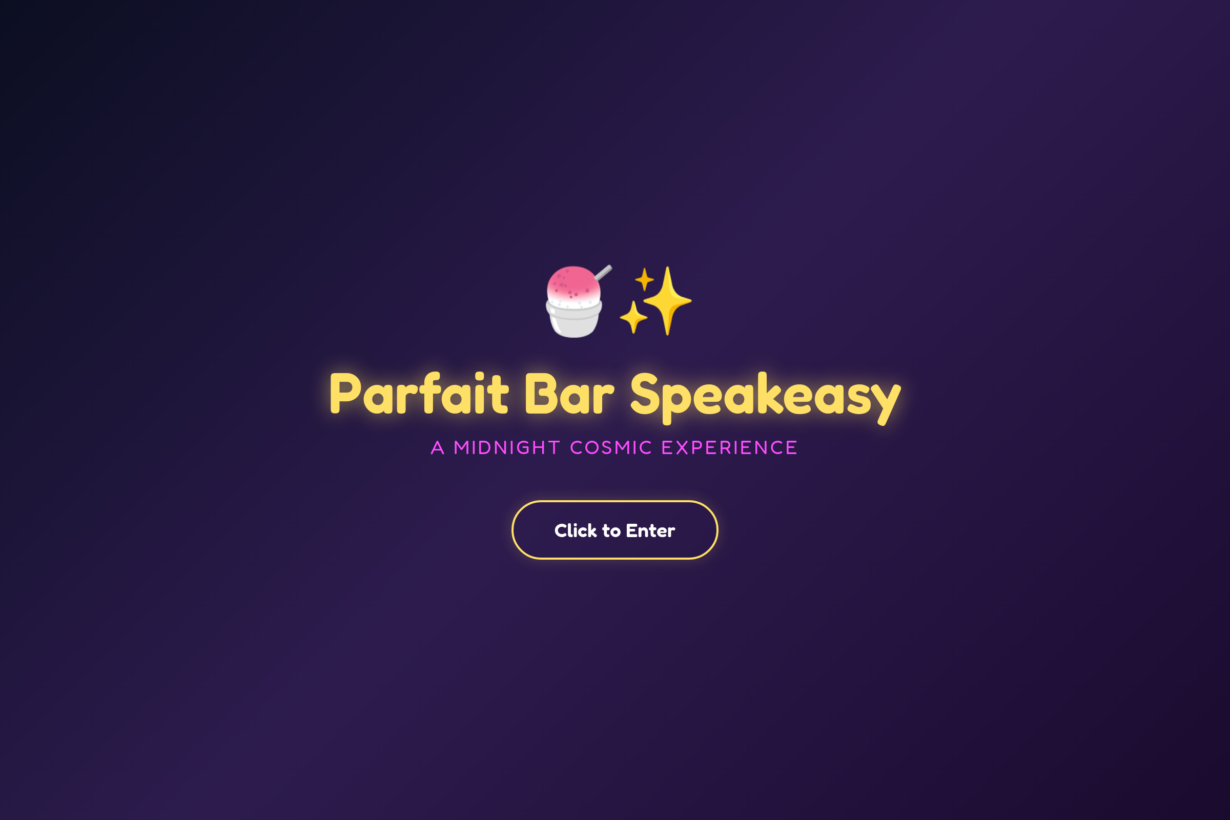 Study Speakeasy: Parfait Bar mini app