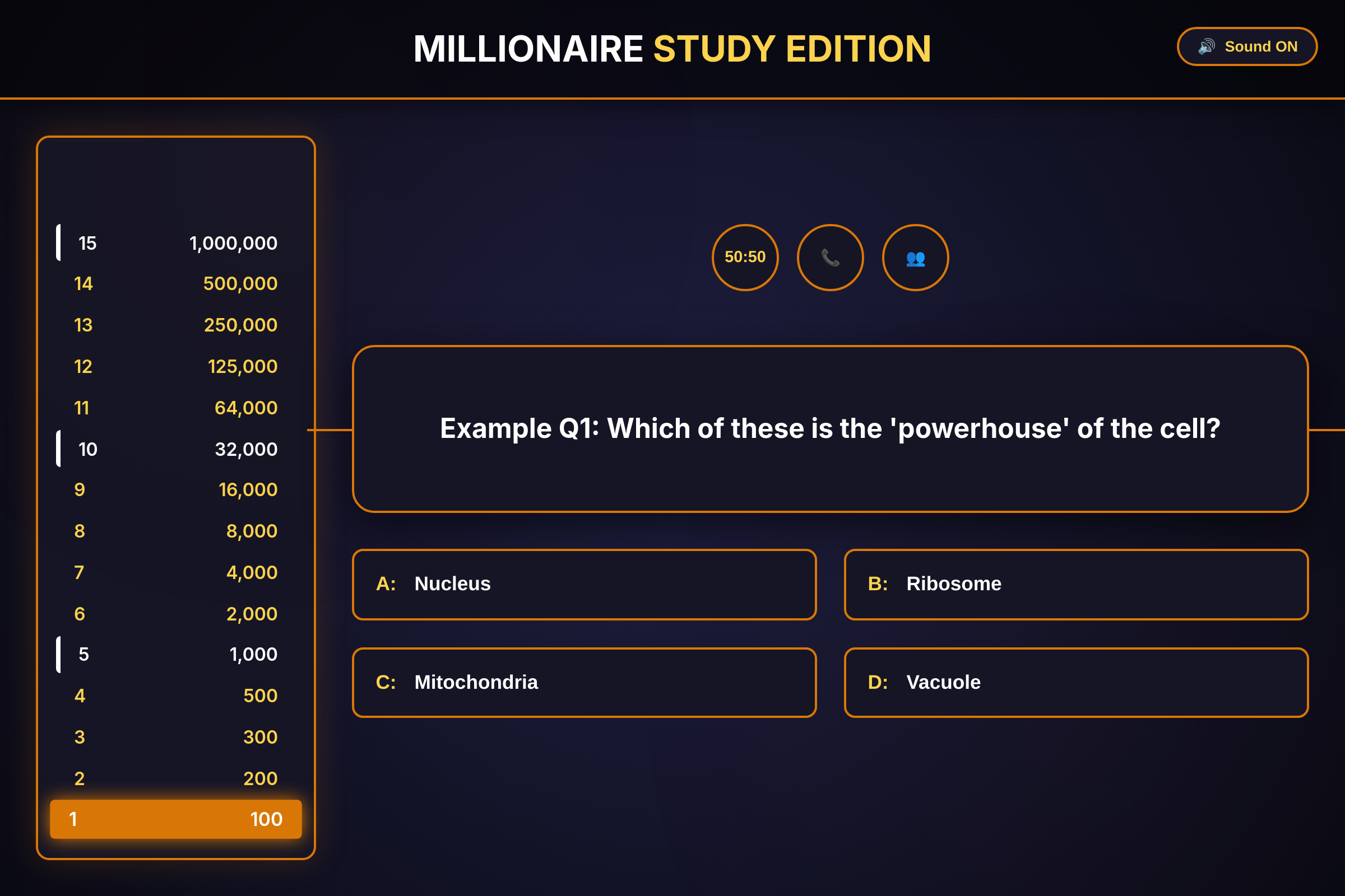 Millionaire Mind mini app