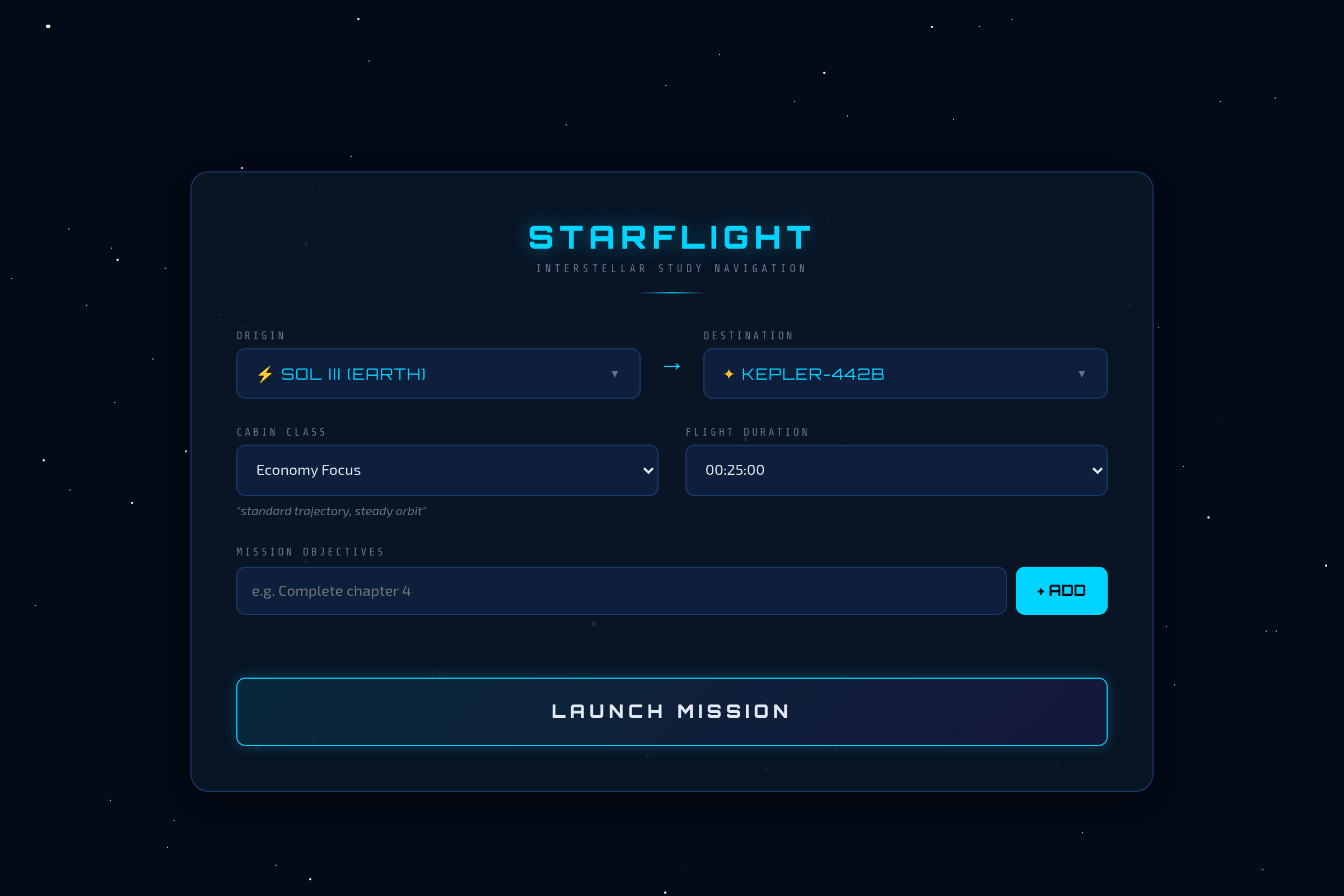 Mission Timer mini app