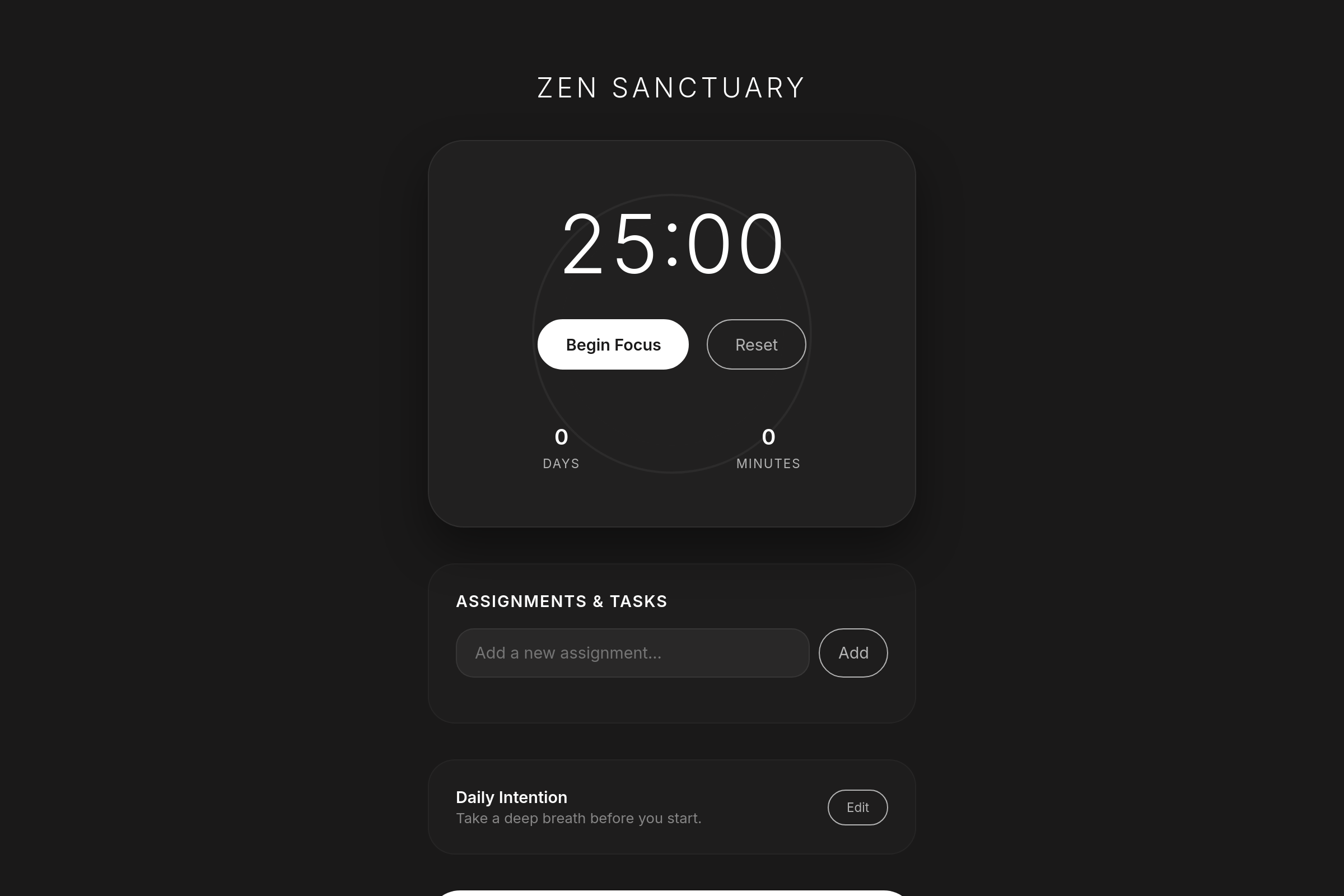Zen Flow mini app