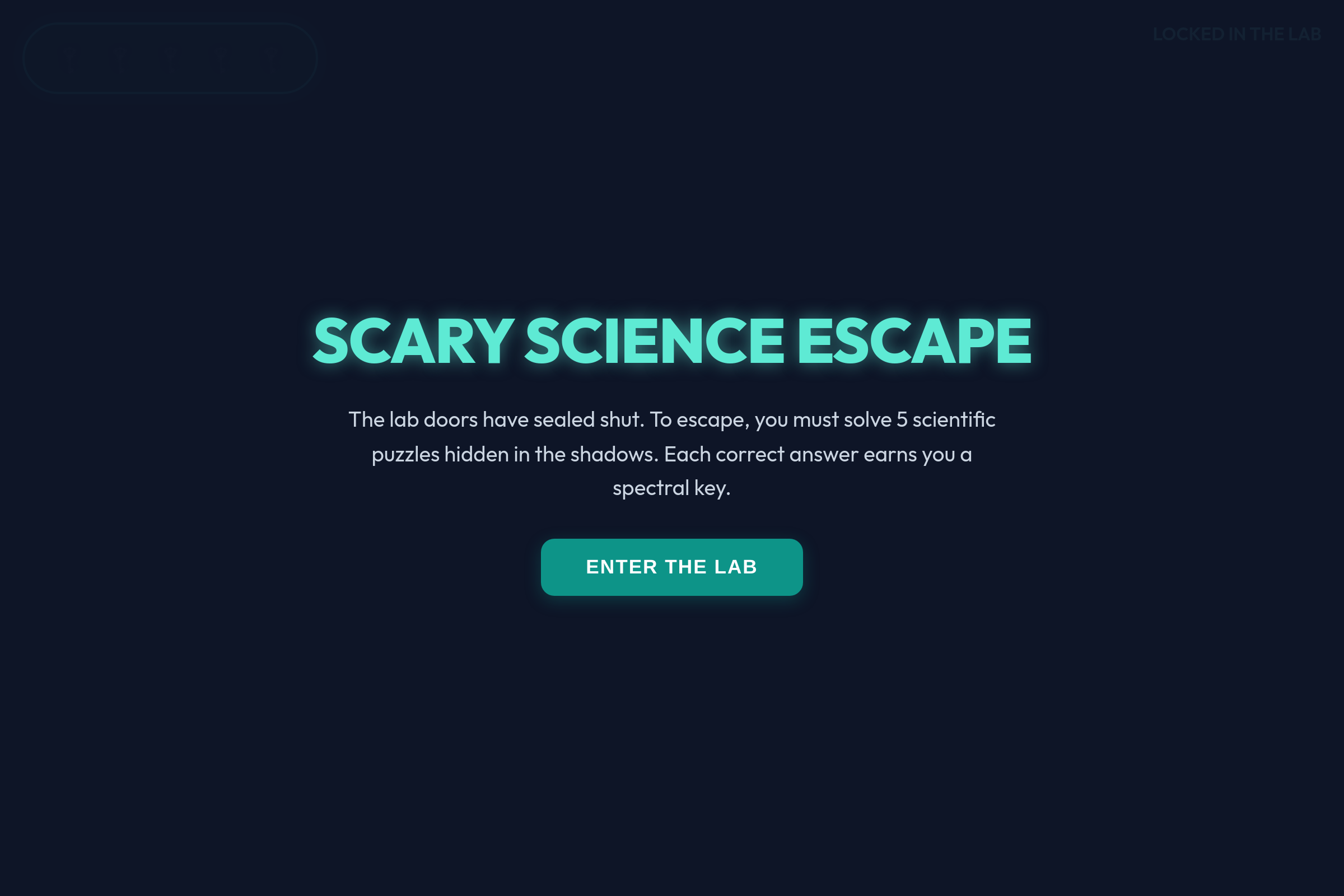Scary Science Escape mini app