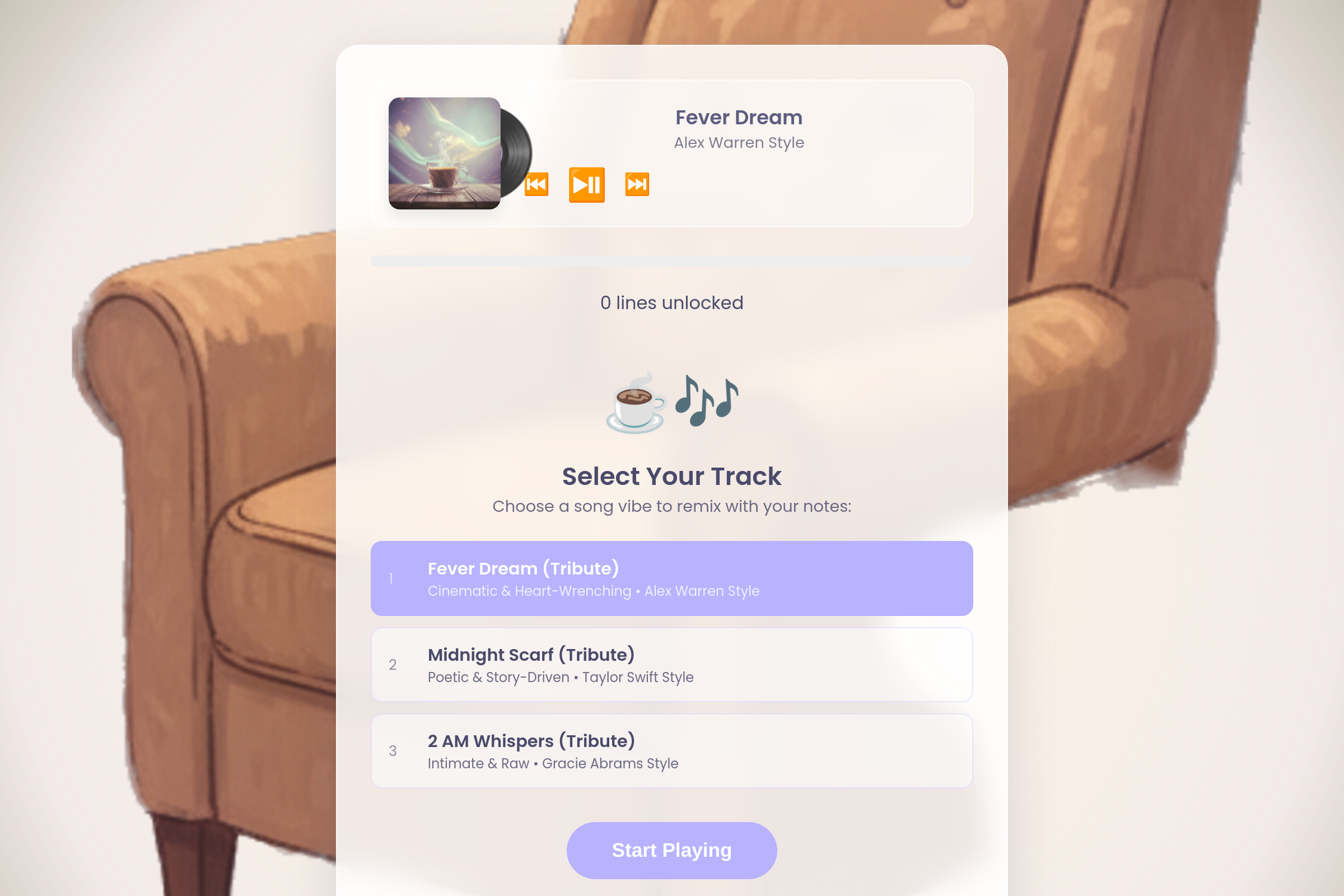 Lyric Melody mini app