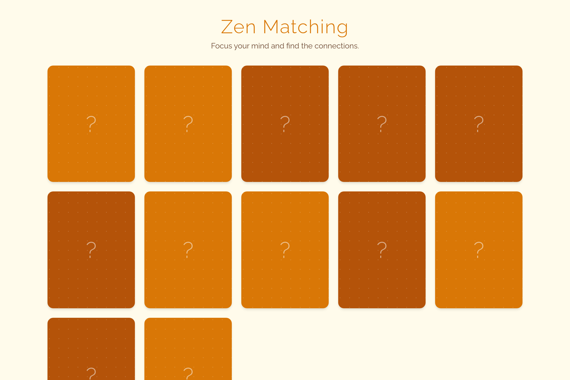 Match and learn mini app