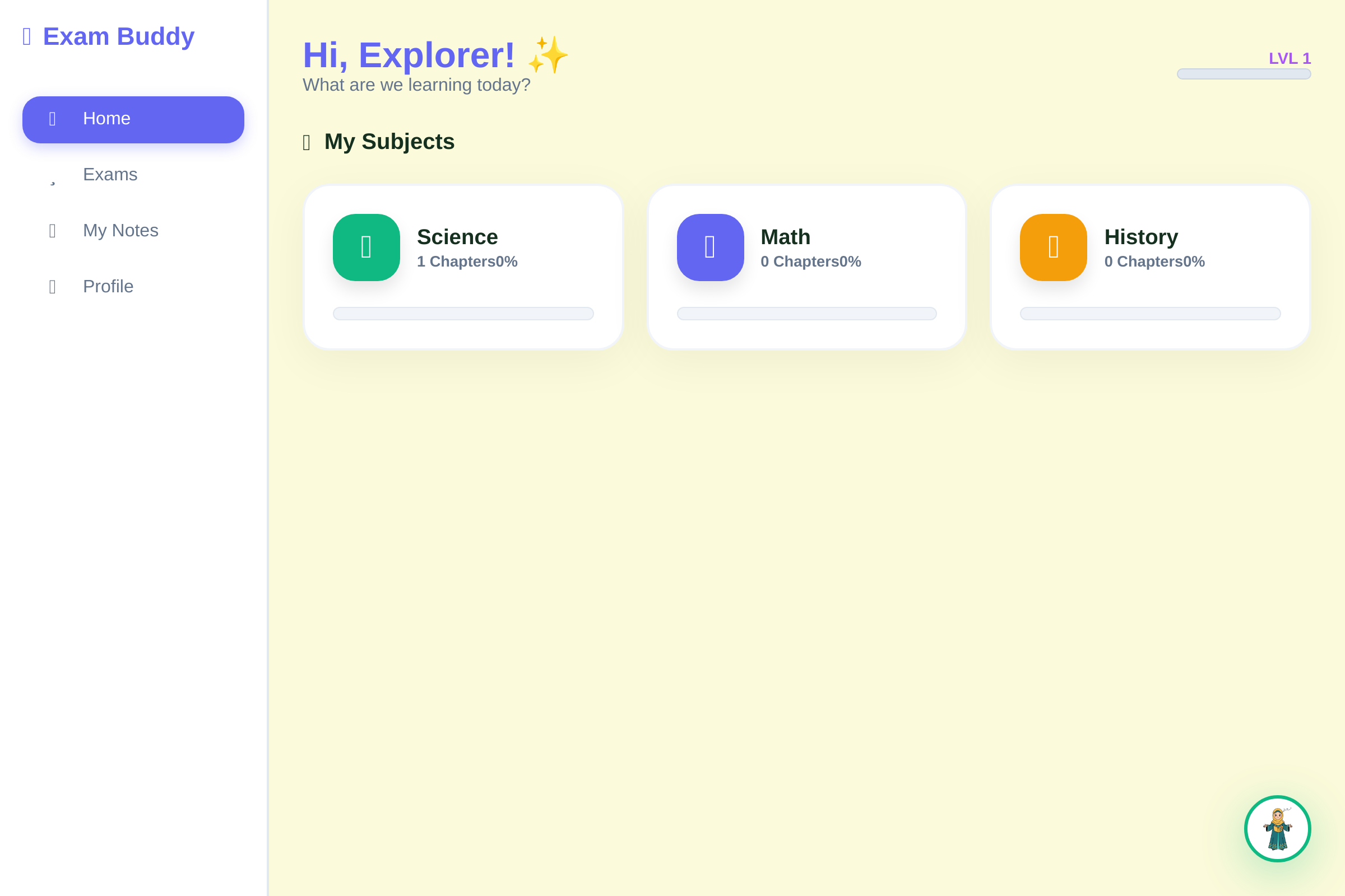exam buddy mini app