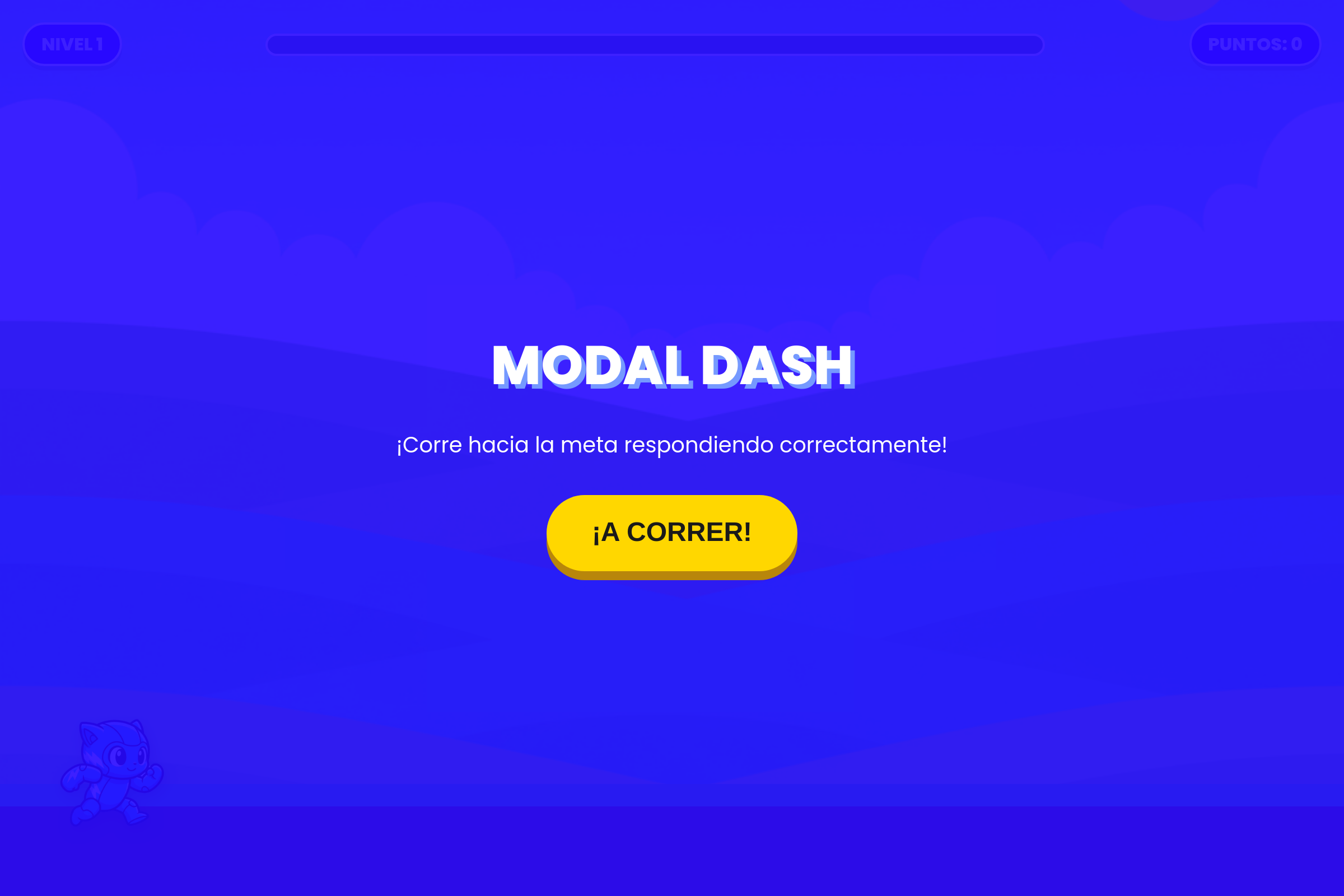 Modal Dash mini app