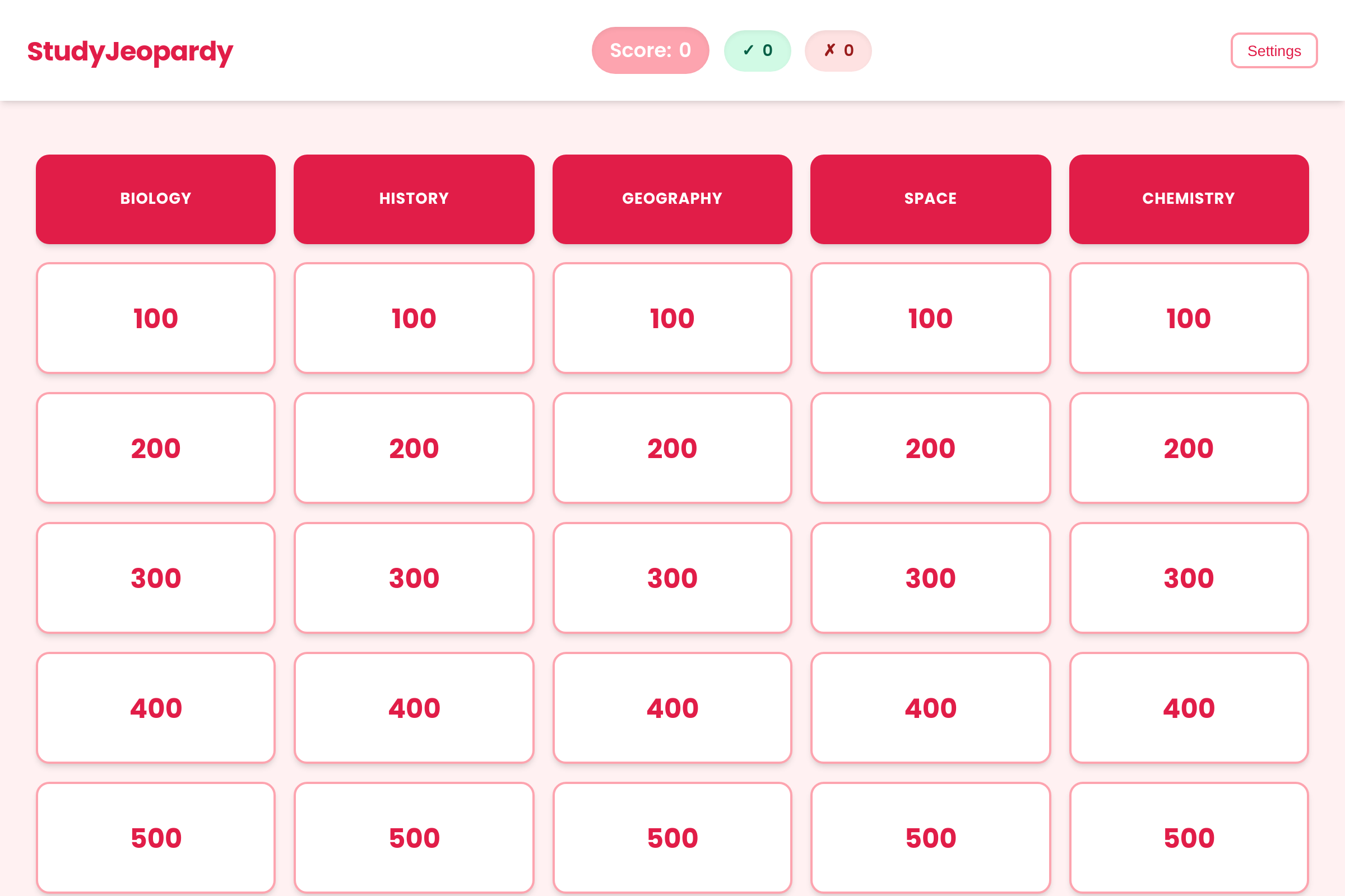 Study Showdown mini app