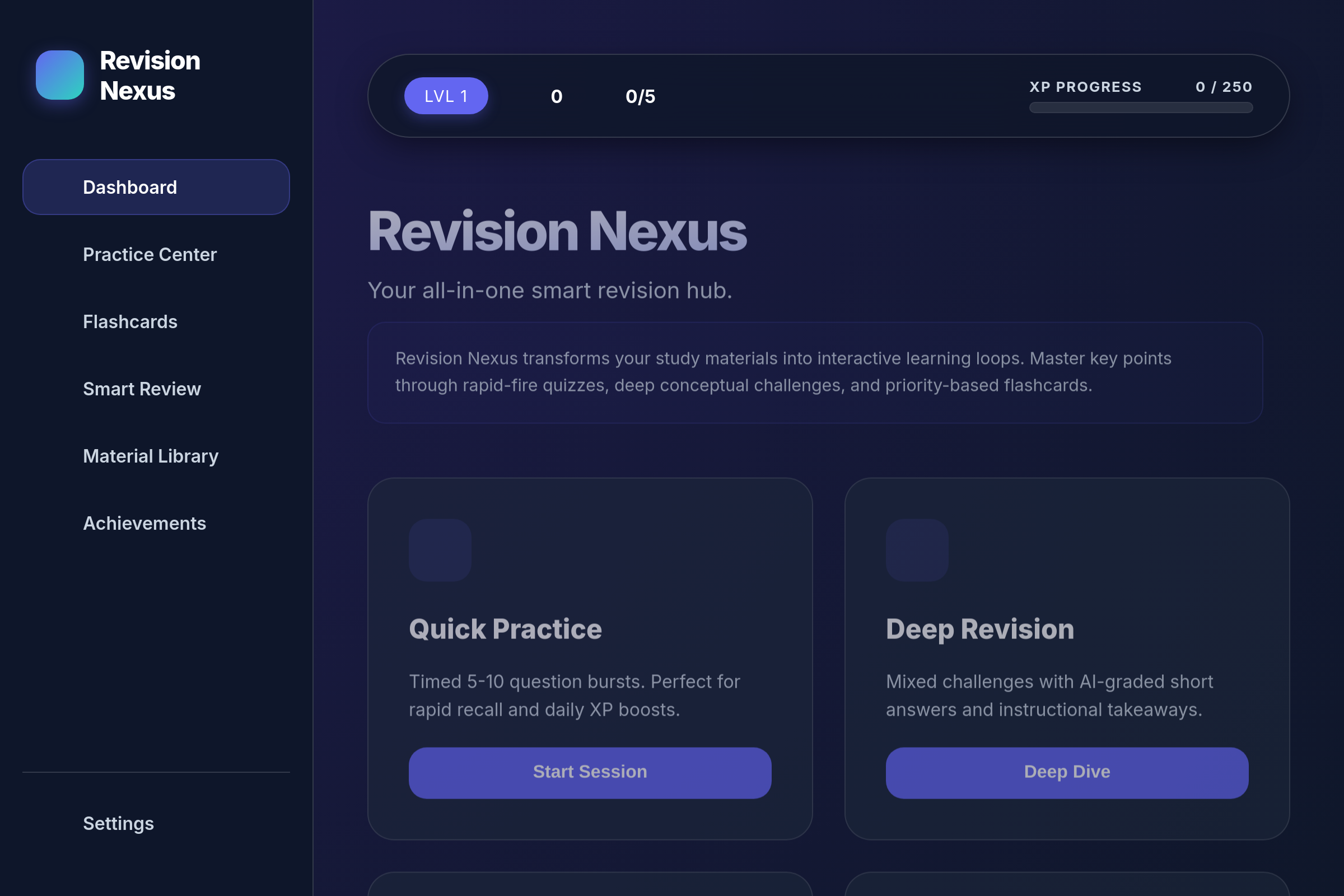 Revision Nexus mini app