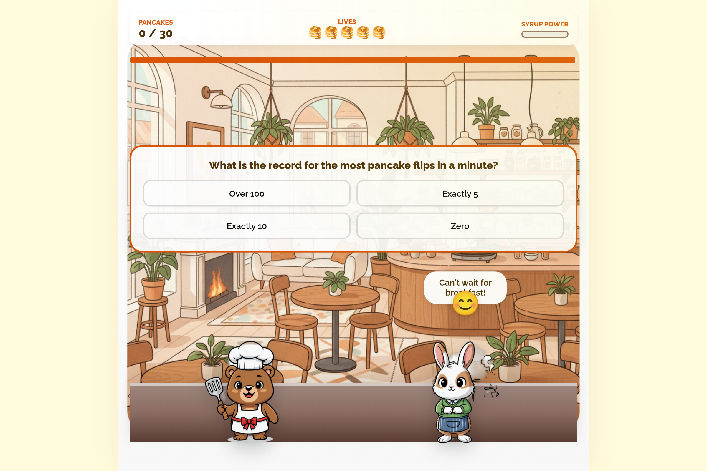 Pancakes cafe mini app