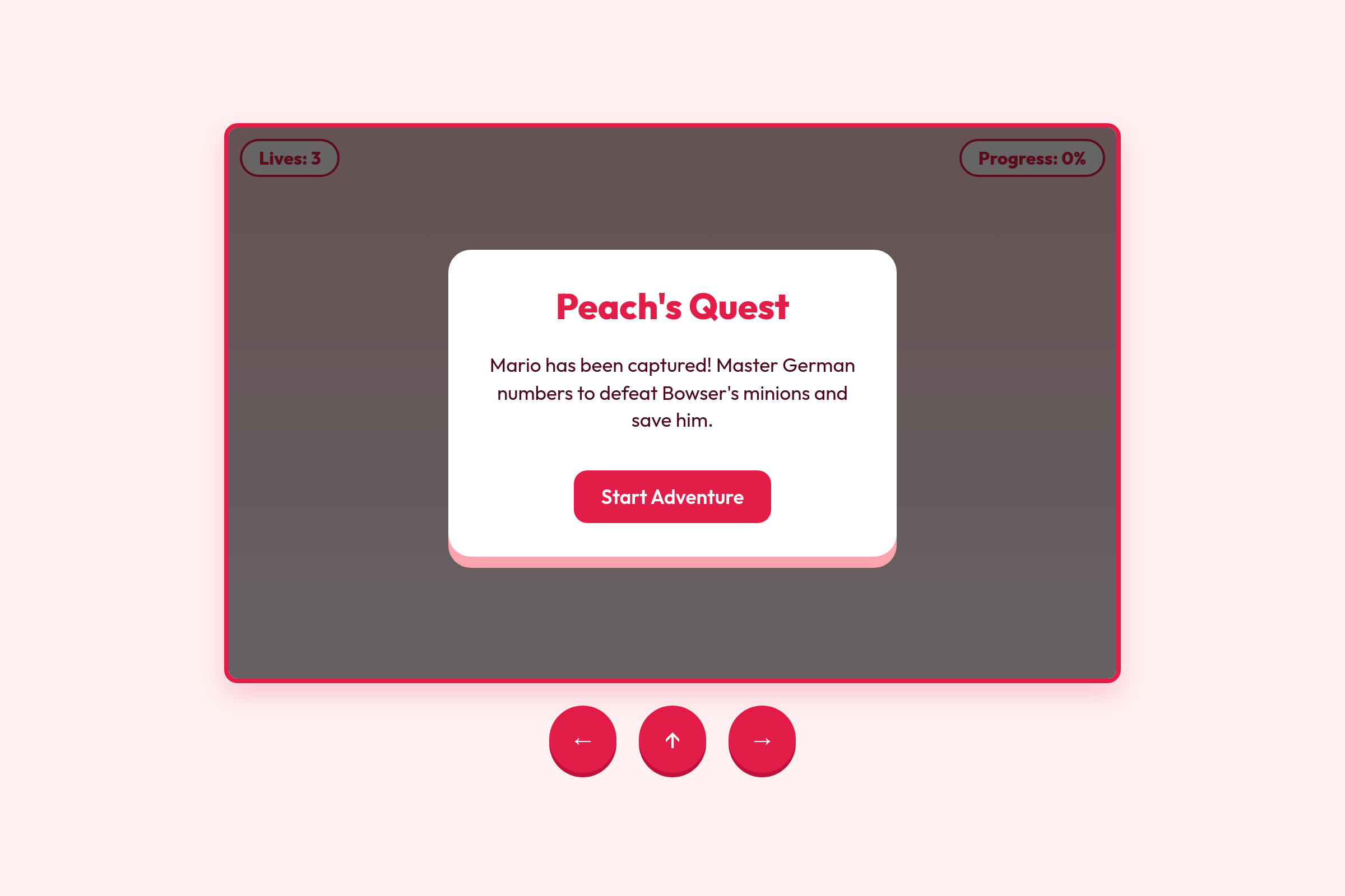 Peach Learns German mini app
