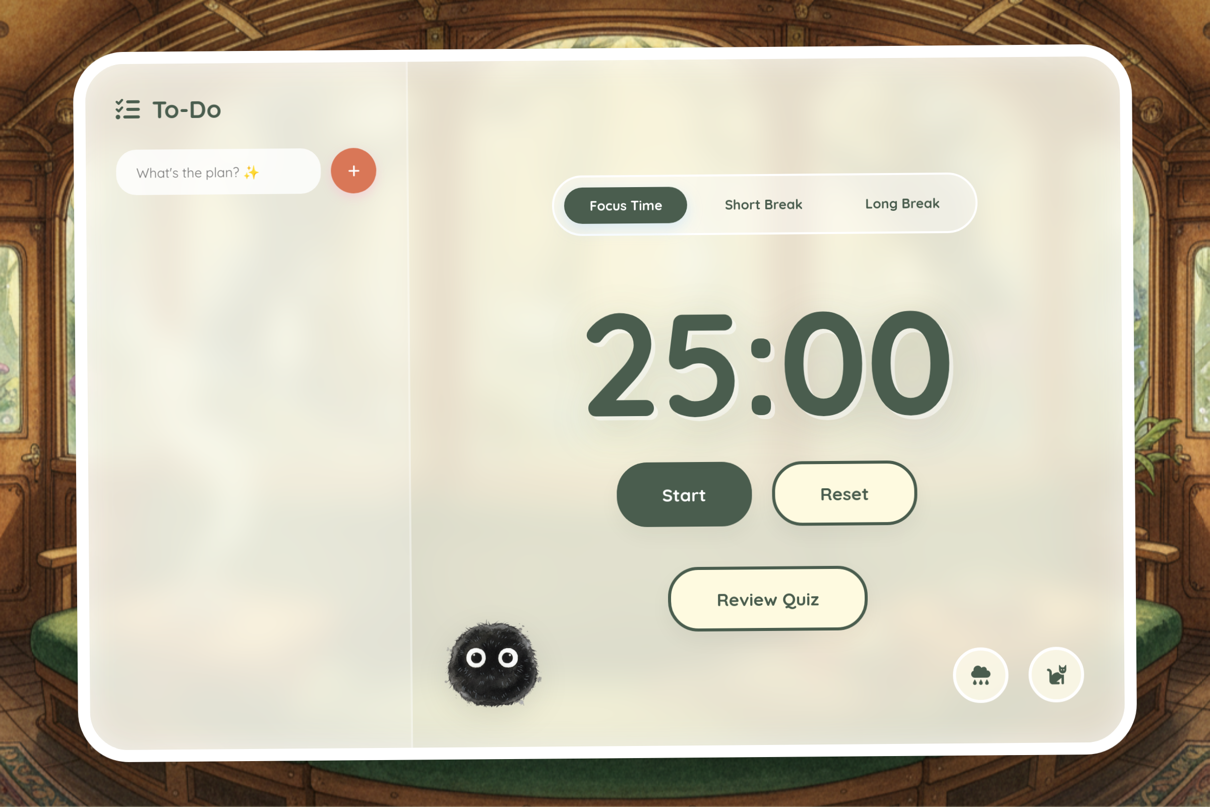 Modified Pomodoro mini app