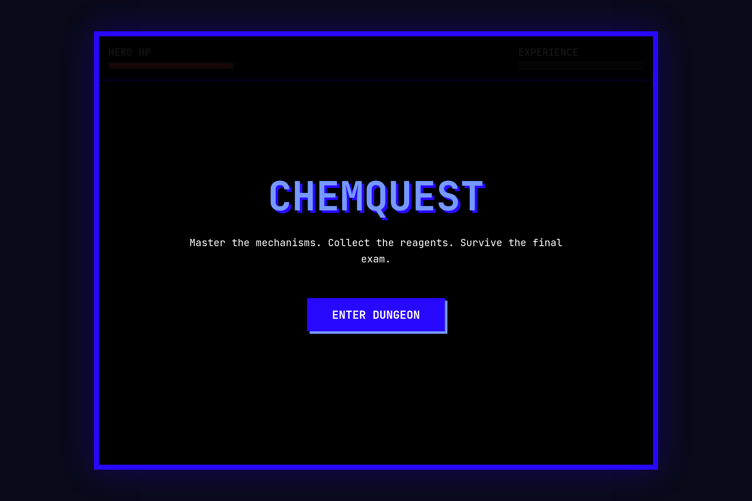 OChem II Dungeon mini app