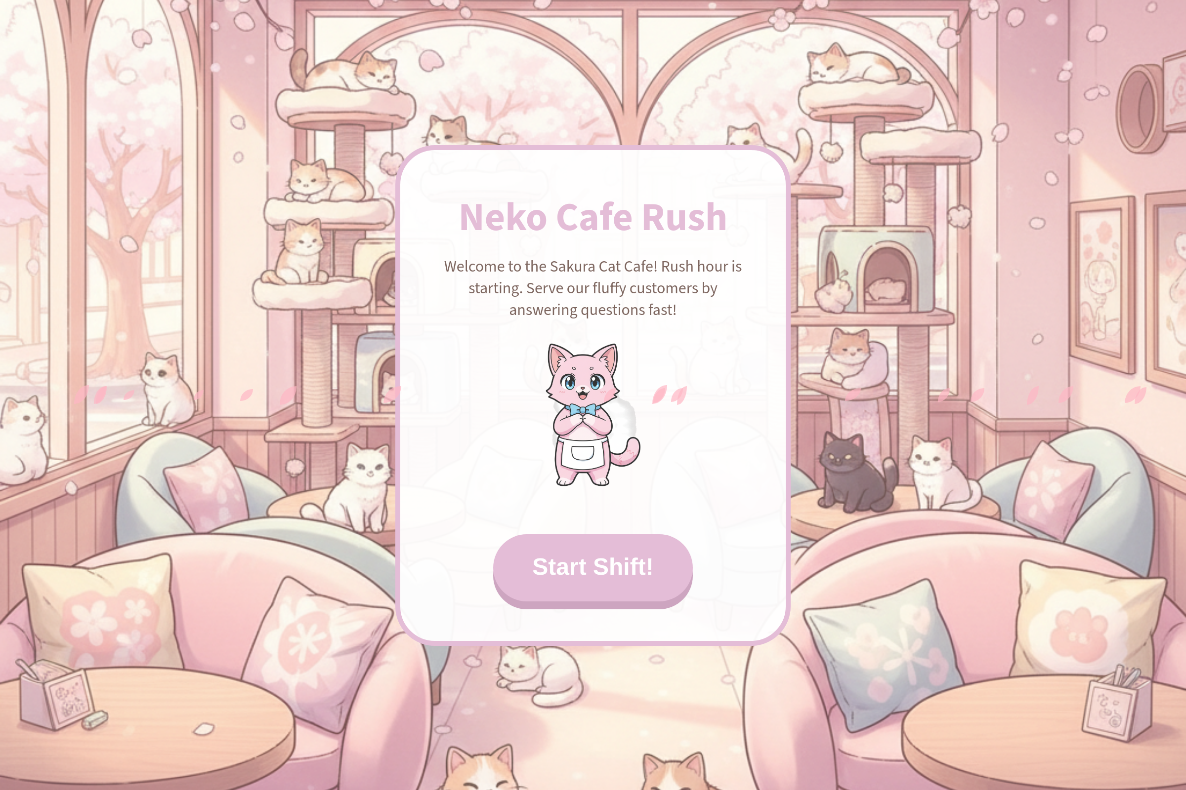 Neko Cafe Rush mini app